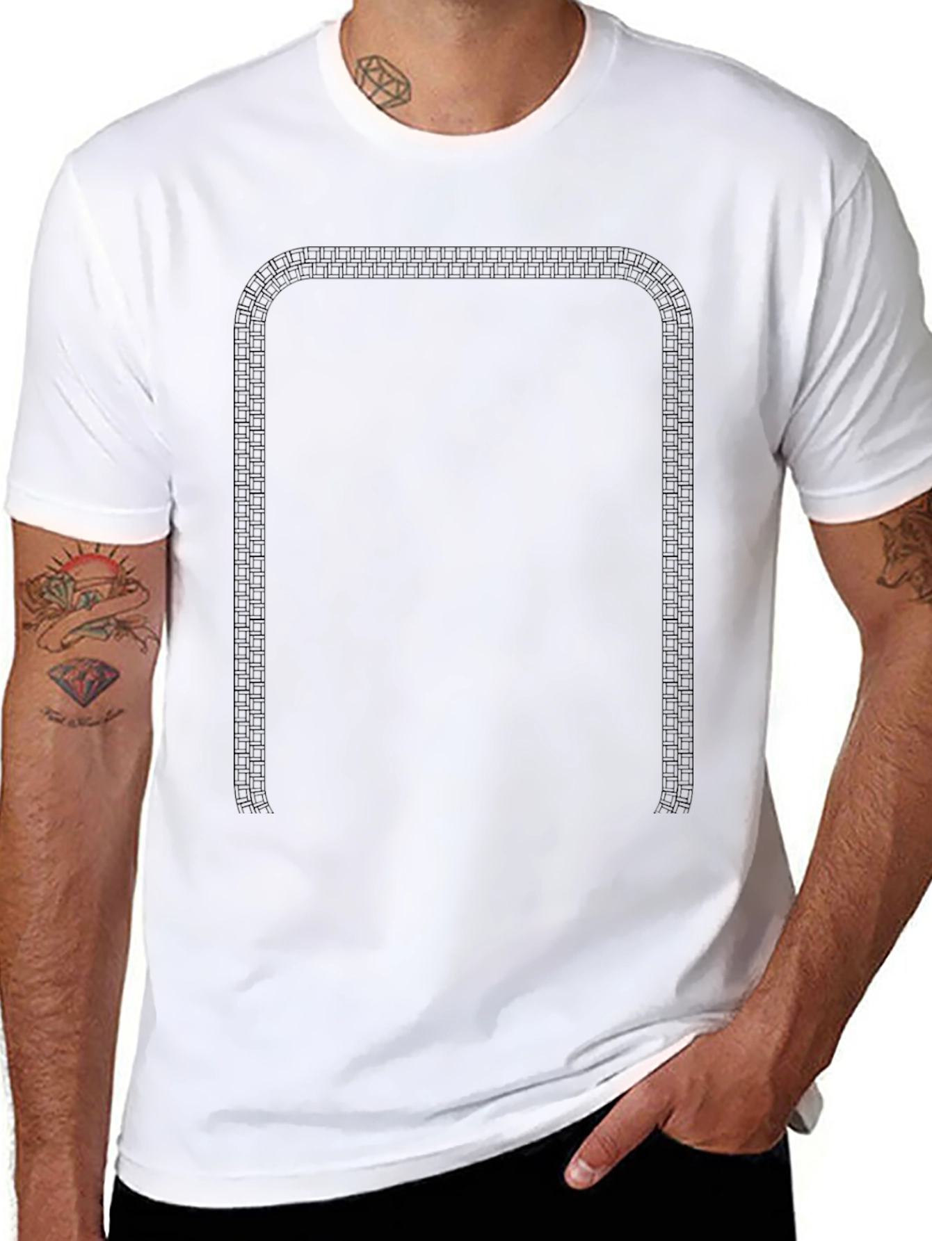 Stylish Black Graphic Print T-Shirt
