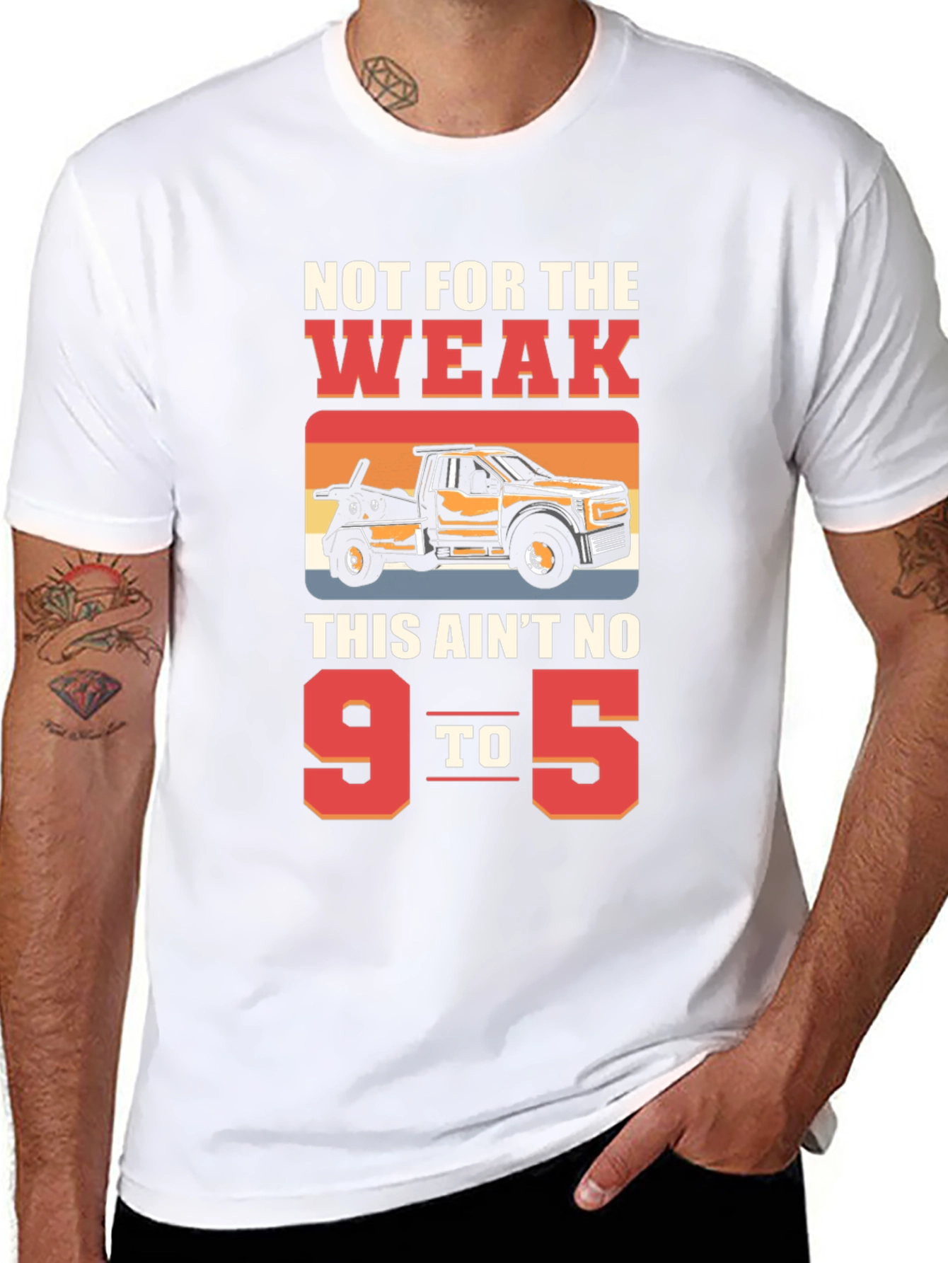 Not For The Weak Tow Truck Graphic Tee