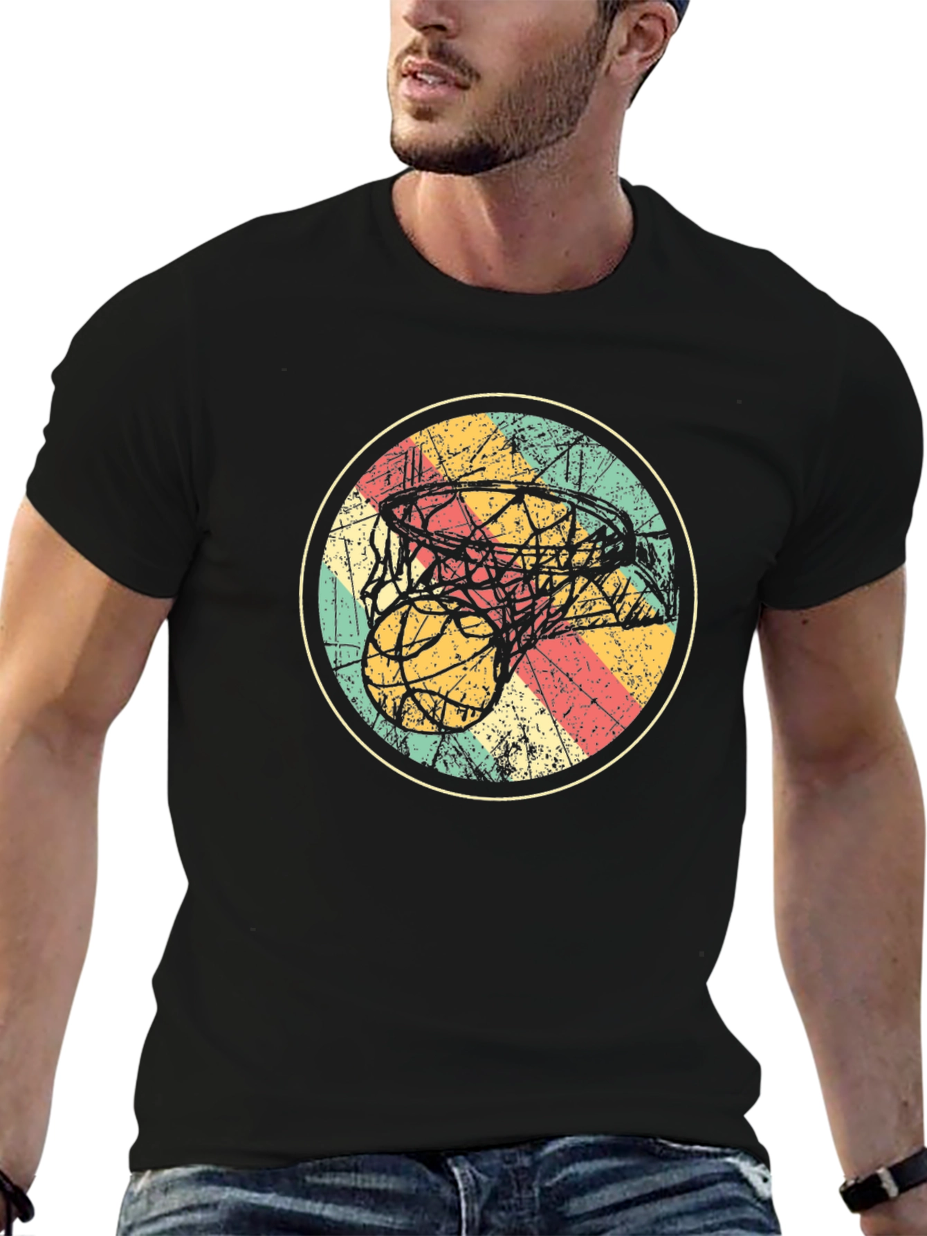 Retro Basketball Graphic Tee