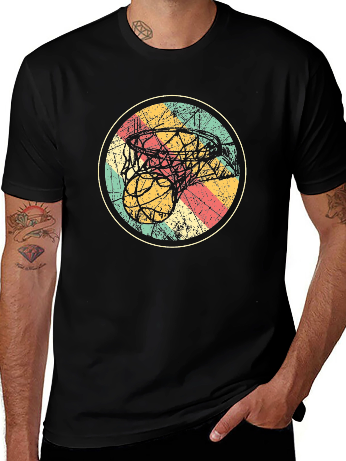 Retro Basketball Graphic Tee