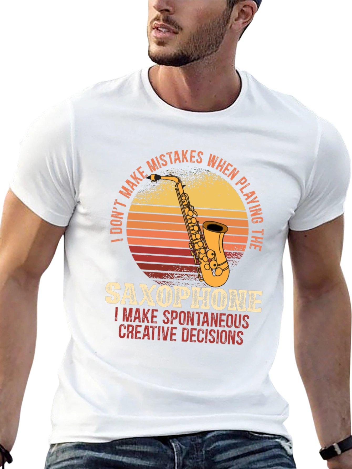 Saxophone T-Shirt: Spontaneous Creative Decisions
