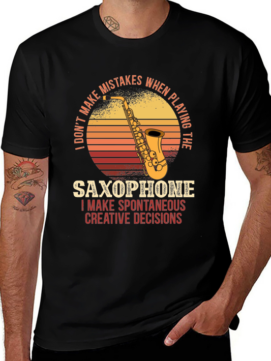 Saxophone T-Shirt: Spontaneous Creative Decisions