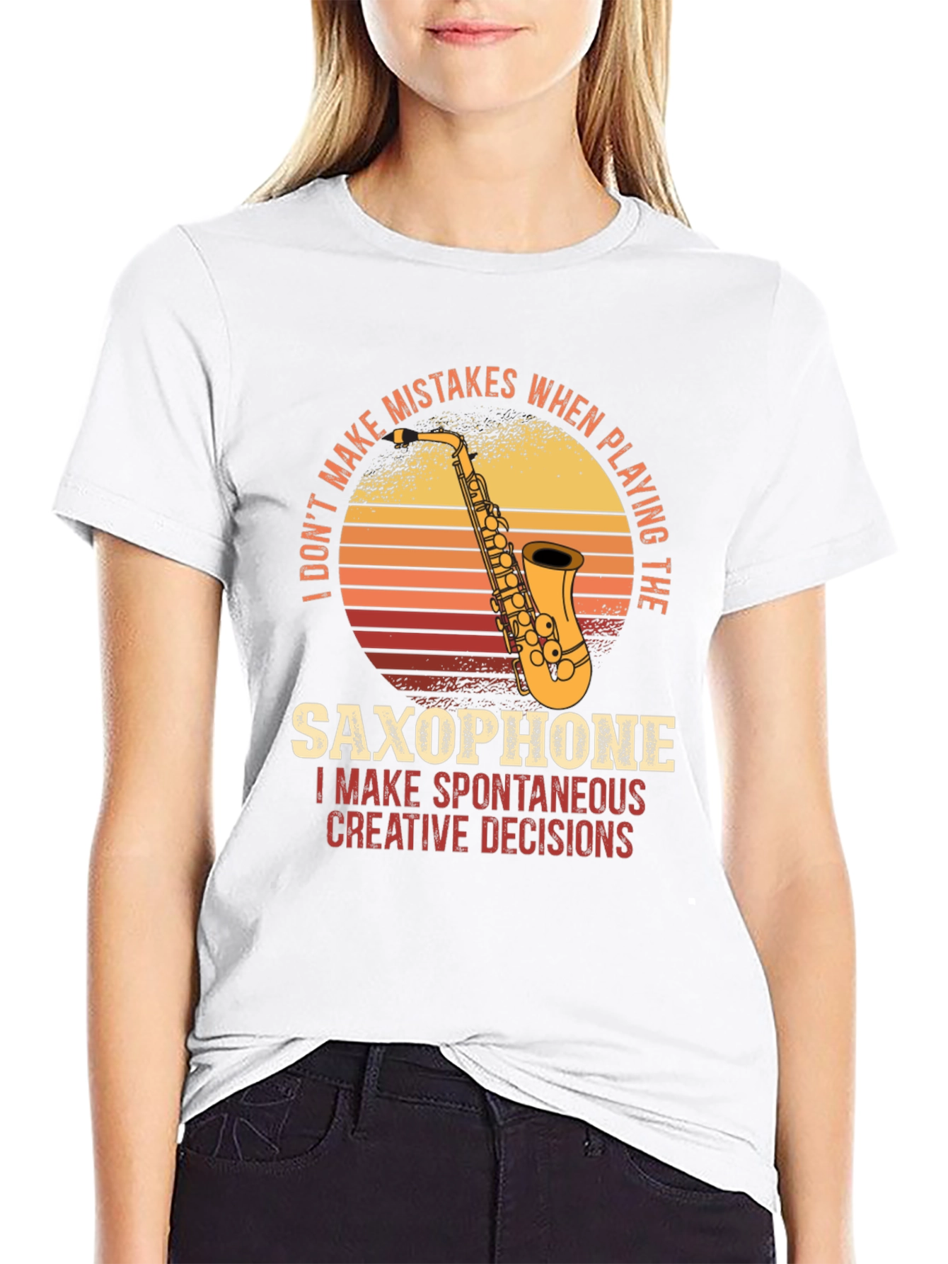 Saxophone T-Shirt: Spontaneous Creative Decisions
