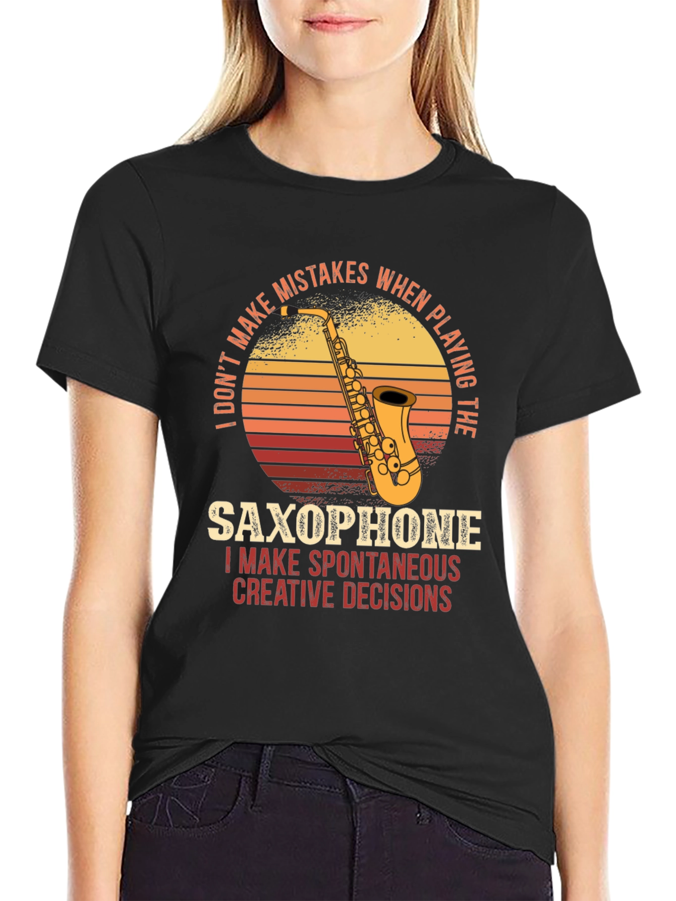 Saxophone T-Shirt: Spontaneous Creative Decisions