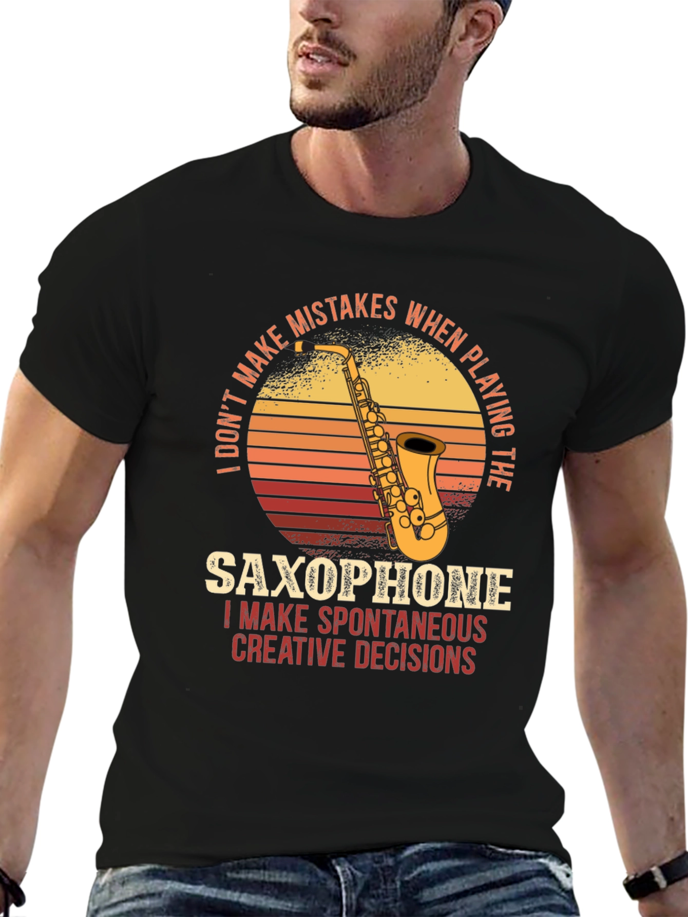 Saxophone T-Shirt: Spontaneous Creative Decisions