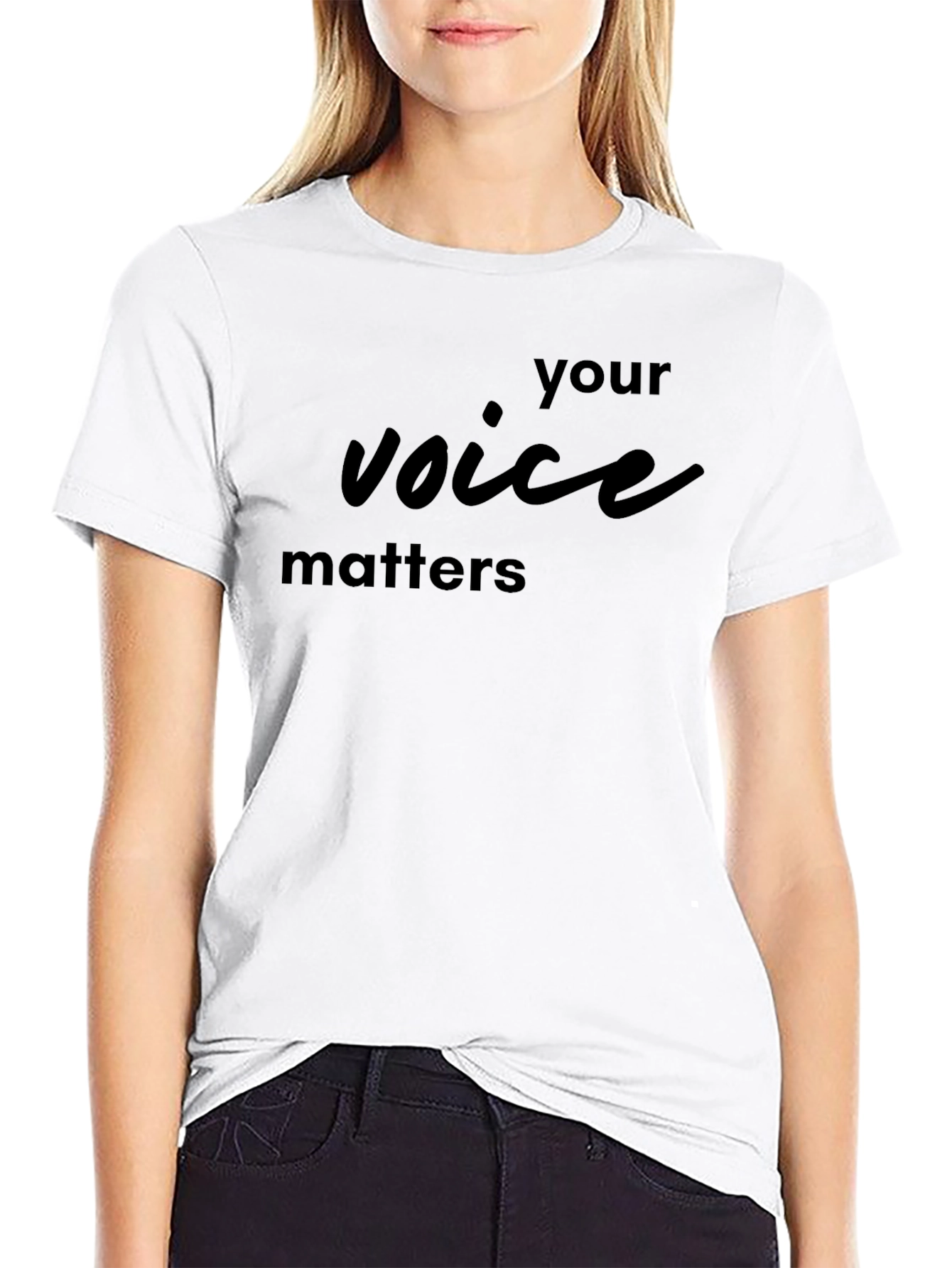 Your Voice Matters Black T-Shirt