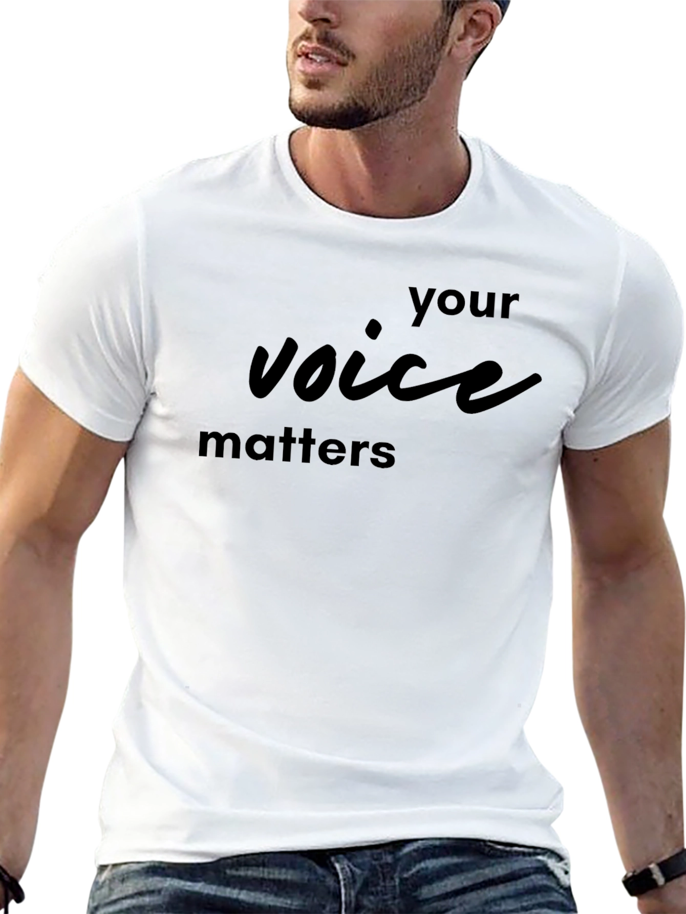 Your Voice Matters Black T-Shirt