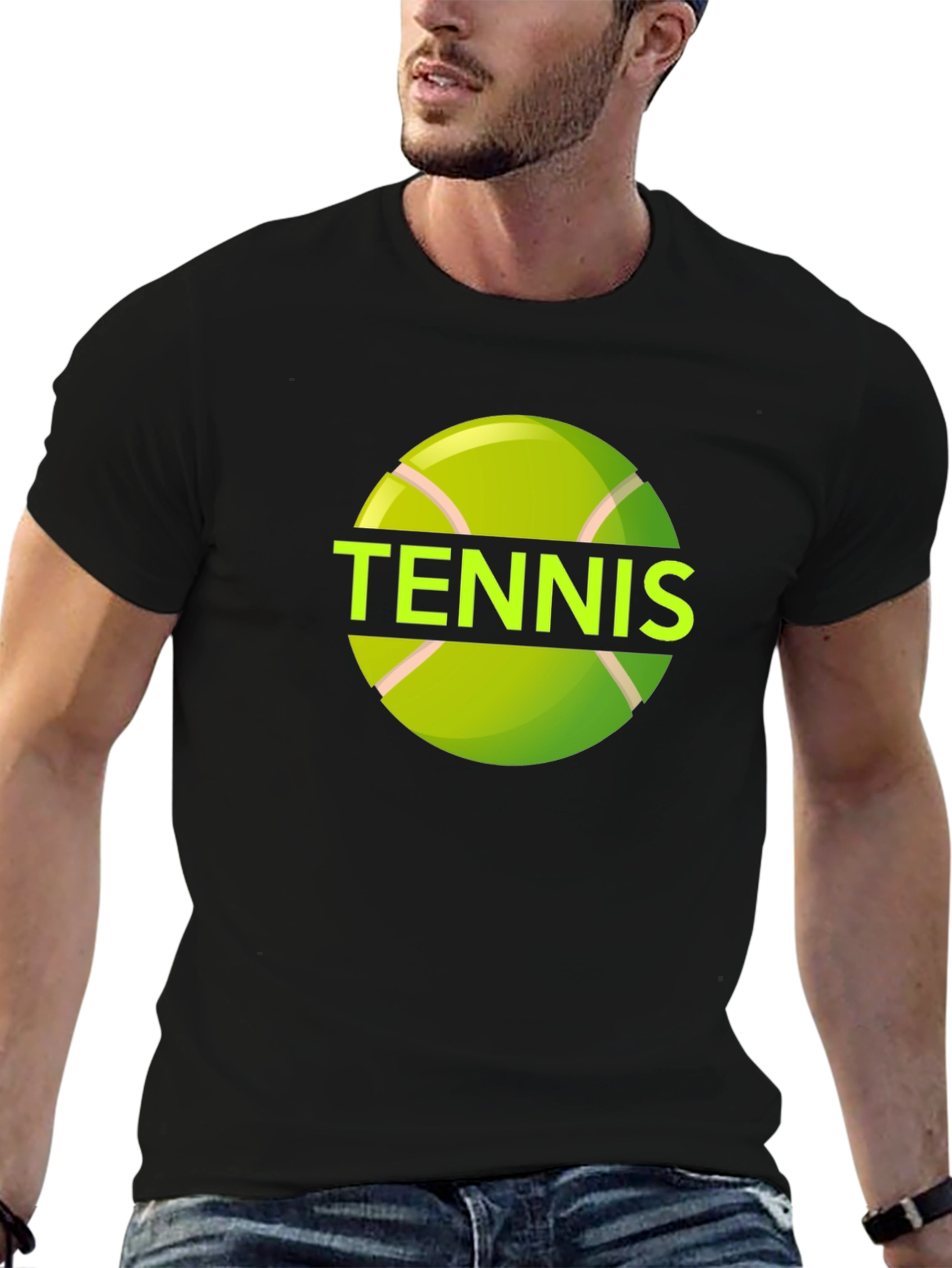 Tennis Ball Graphic Tee - Sporty & Stylish