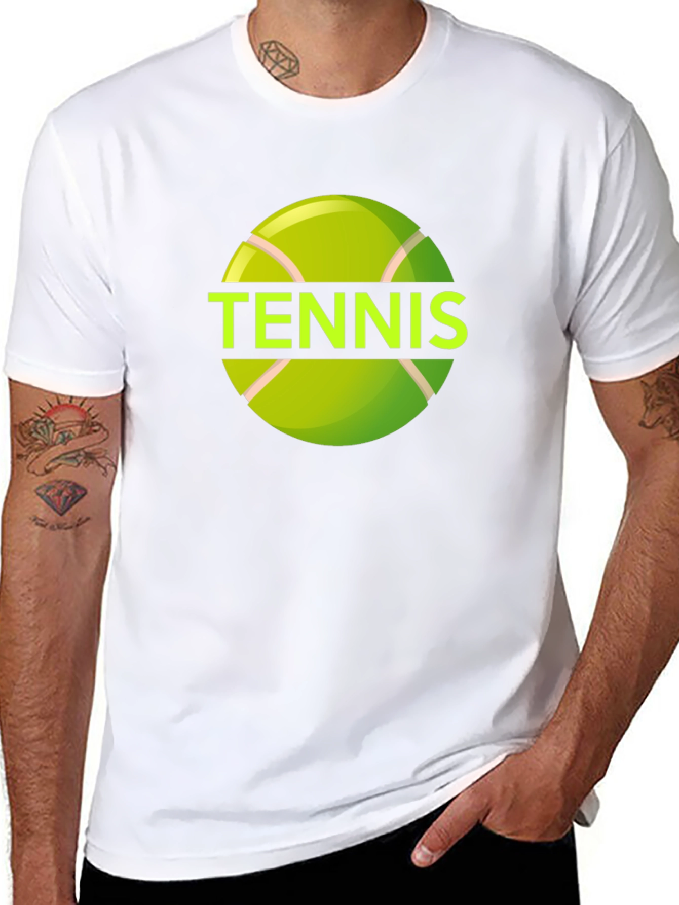 Tennis Ball Graphic Tee - Sporty & Stylish