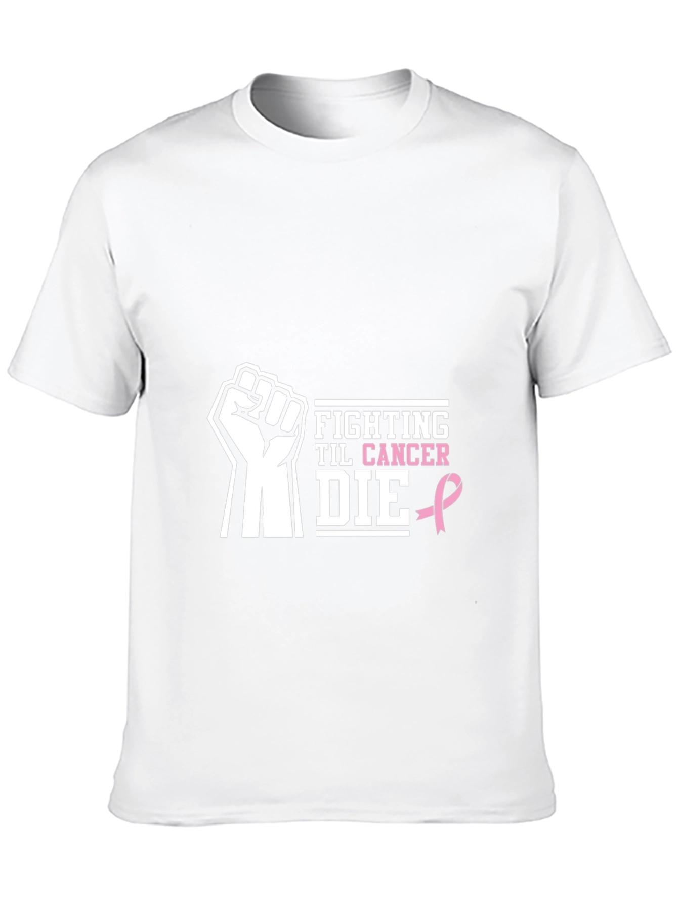 Fight Cancer Awareness Black T-Shirt
