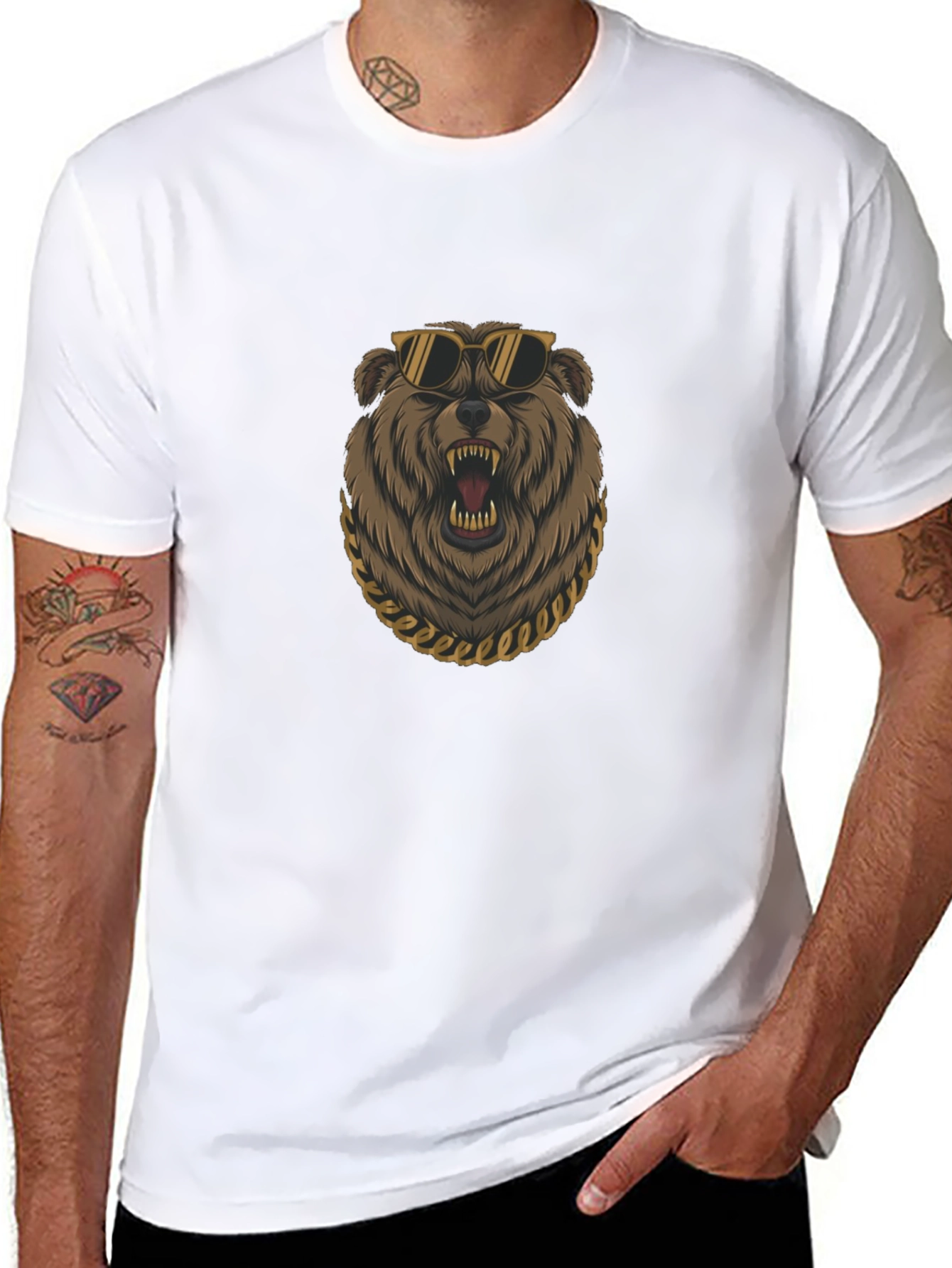 Bear with Shades Graphic Tee
