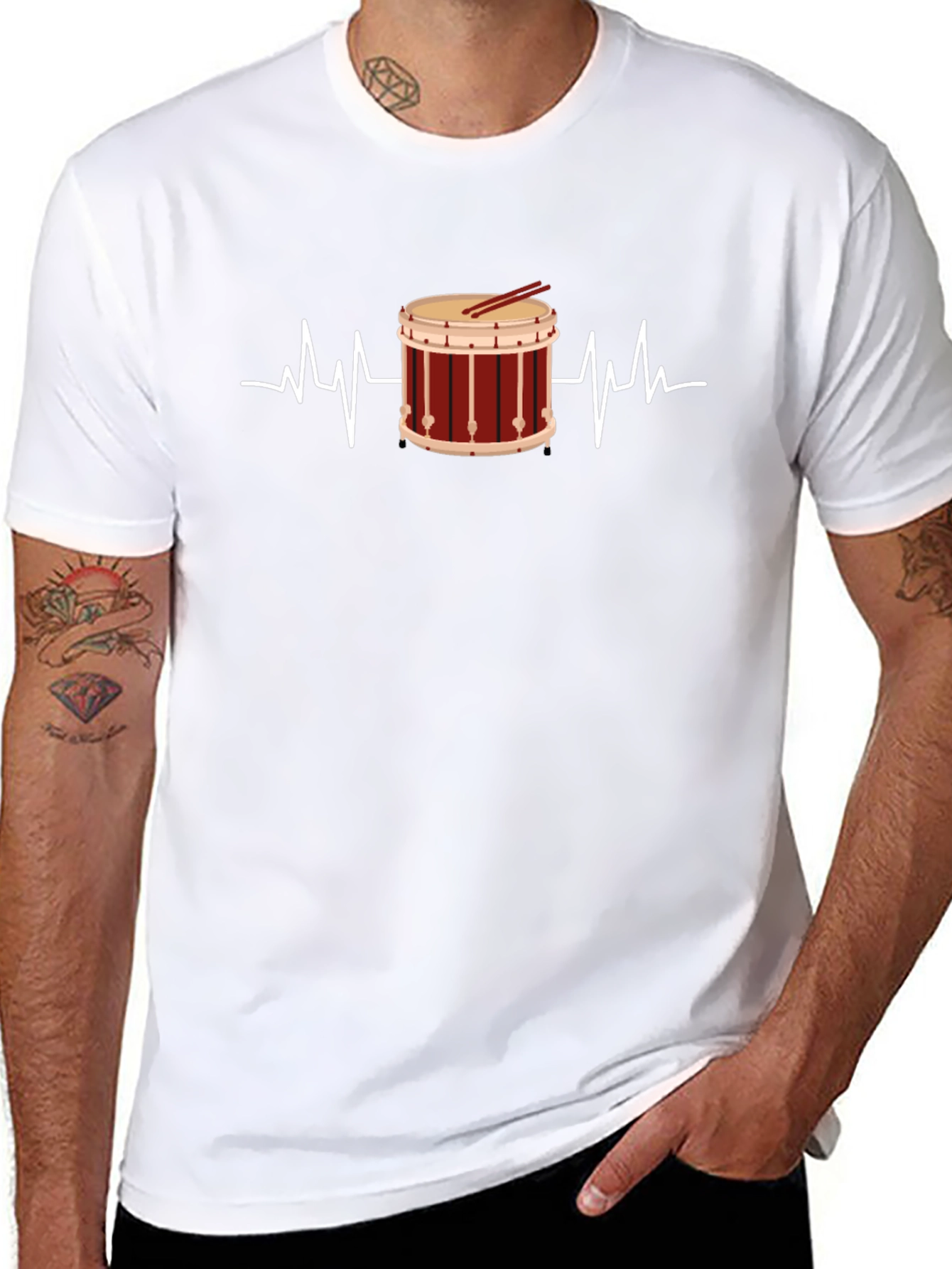 Drum Beat T-Shirt - Music Lover Tee