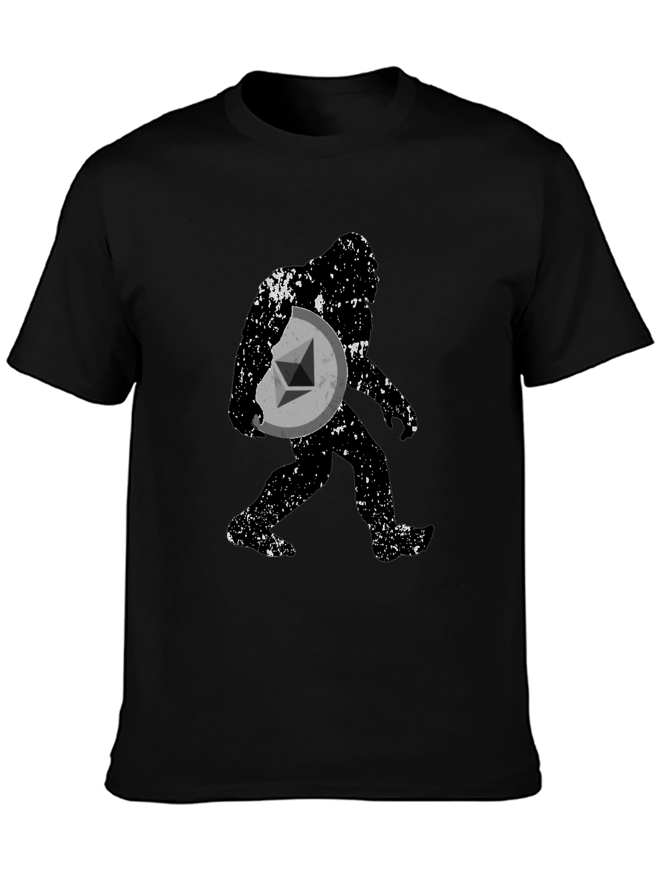 Crypto Bigfoot Ethereum Black T-Shirt