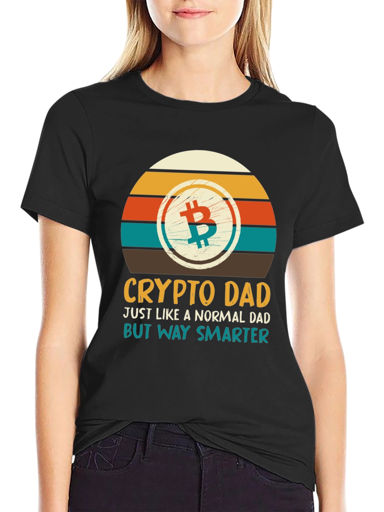 Crypto Dad T-Shirt - Bitcoin Graphic Tee