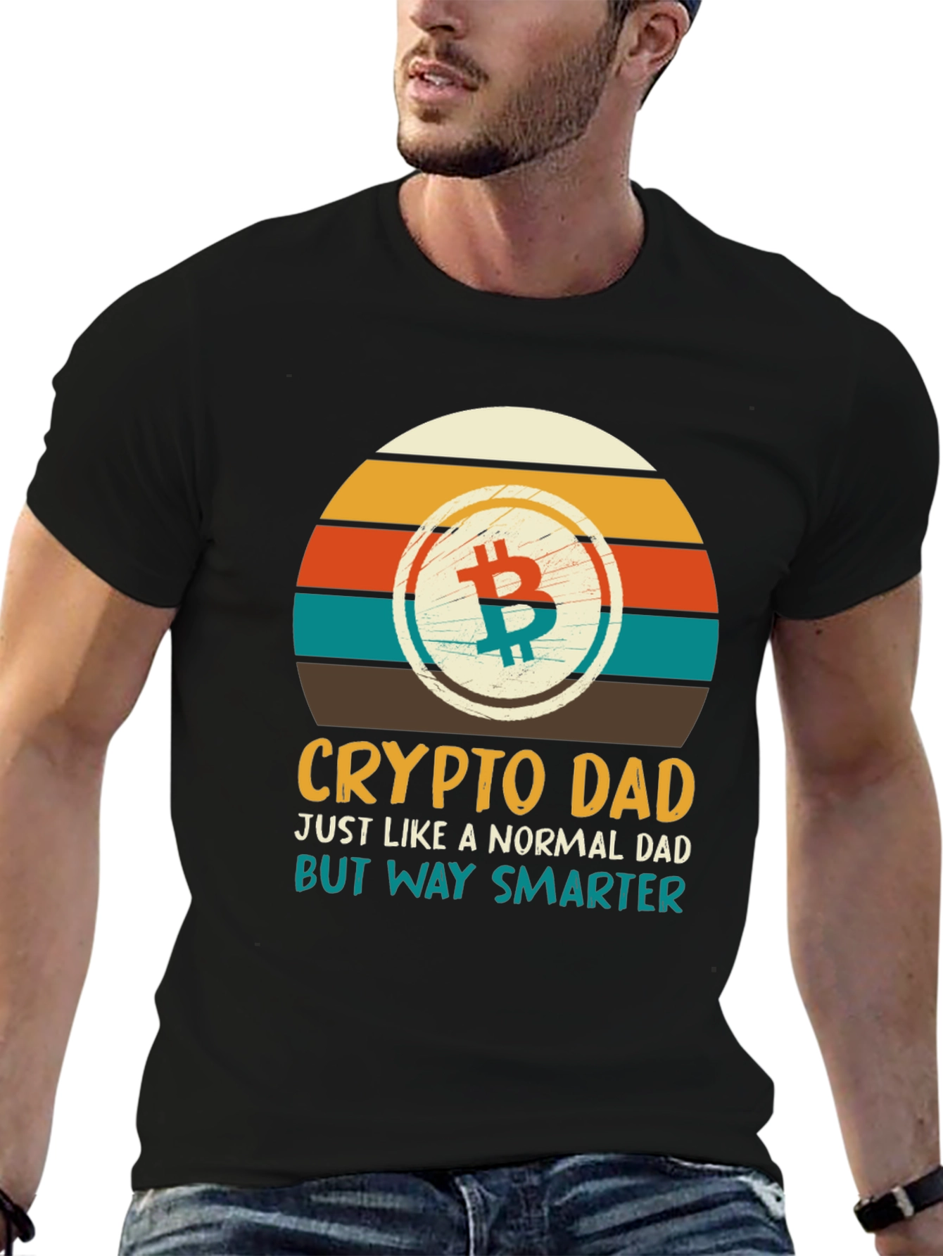 Crypto Dad T-Shirt - Bitcoin Graphic Tee