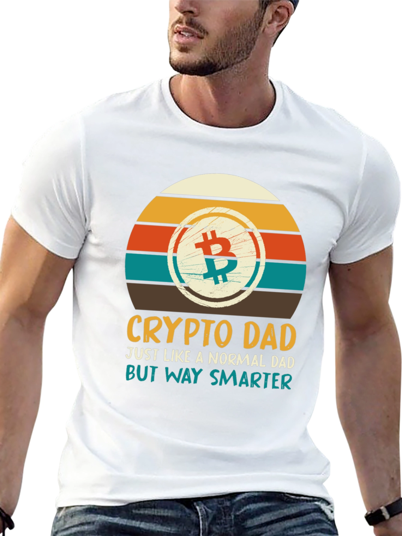 Crypto Dad T-Shirt - Bitcoin Graphic Tee