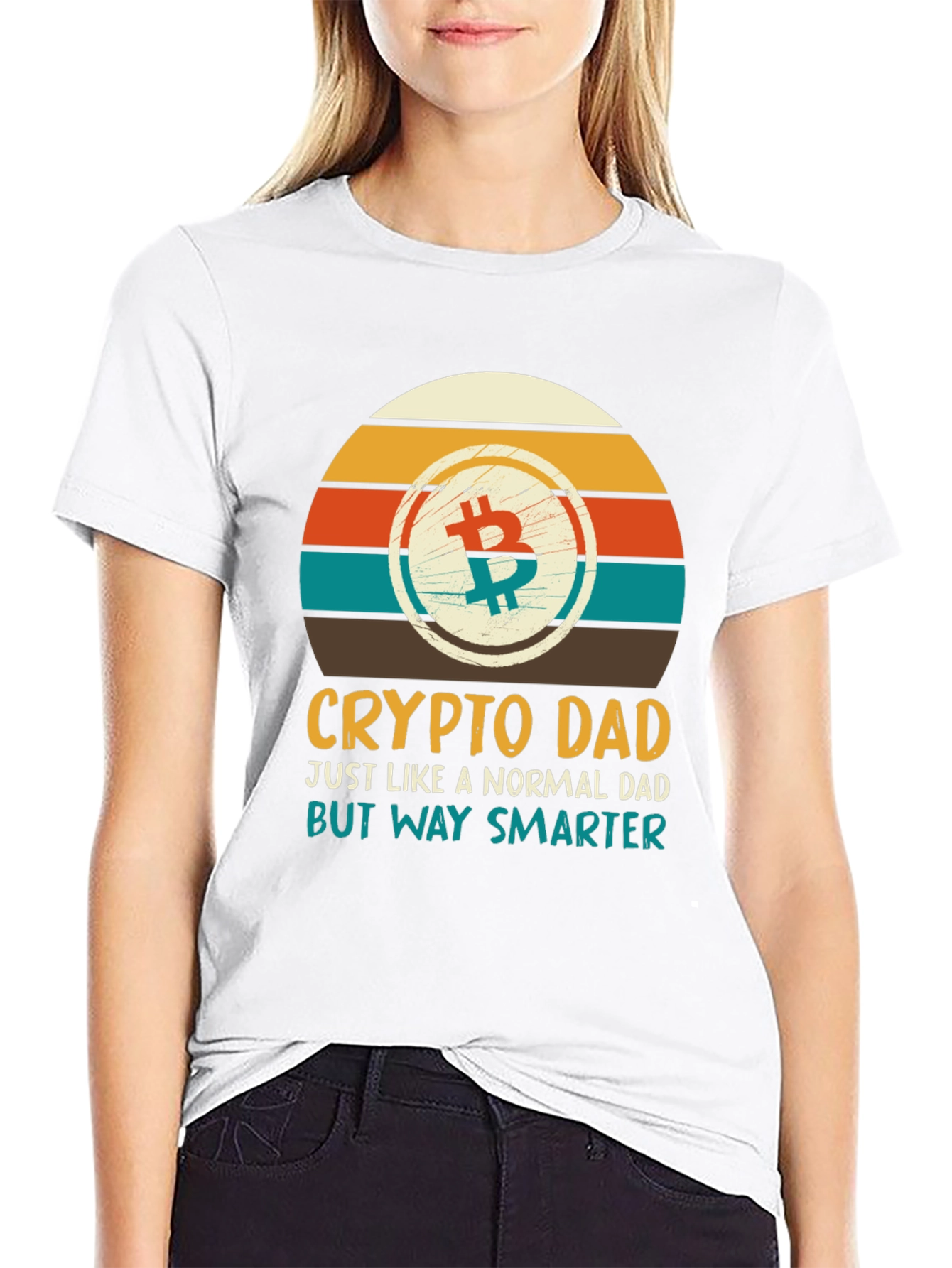 Crypto Dad T-Shirt - Bitcoin Graphic Tee