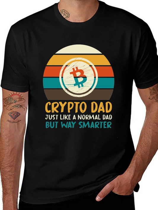 Crypto Dad T-Shirt - Bitcoin Graphic Tee