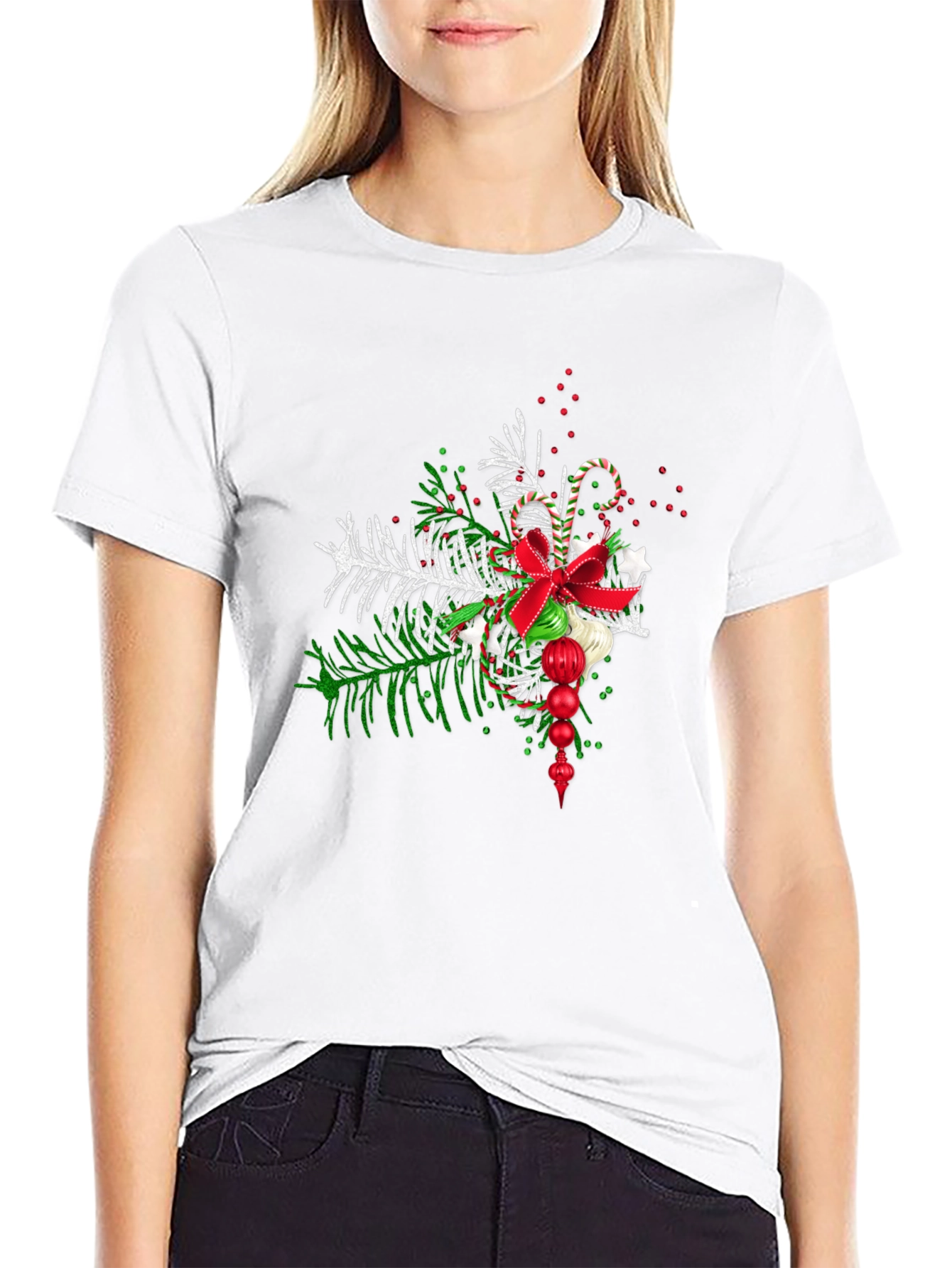 Festive Christmas Graphic Tee - Holiday Cheer