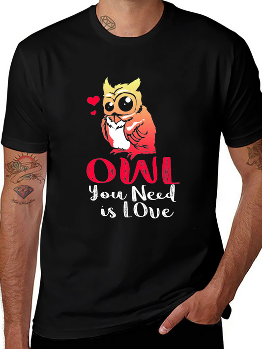 Owl You Need Is Love T-Shirt - Cute Graphic Tee