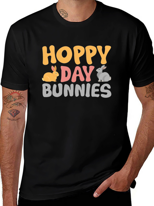 Hoppy Day Bunnies Graphic Tee - Easter Shirt