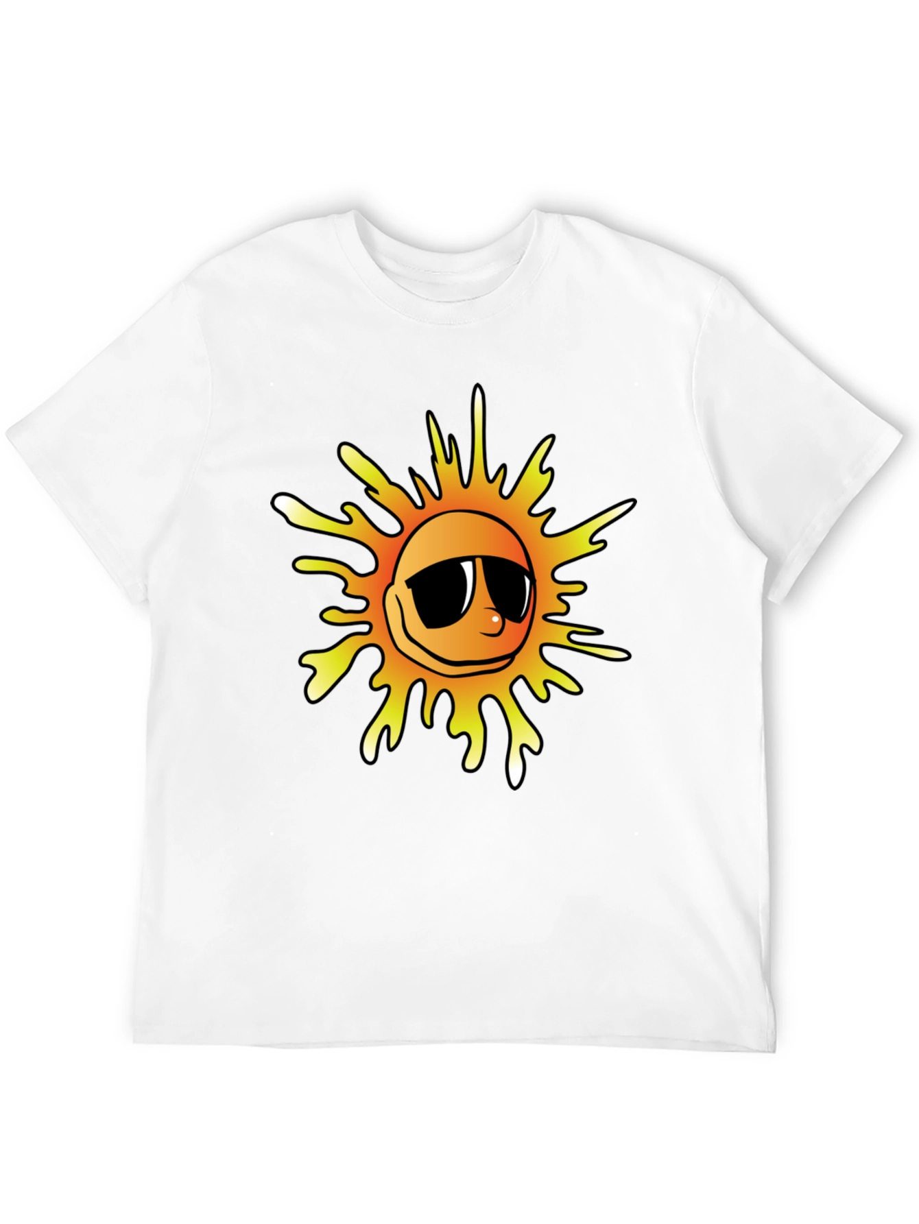 Cool Sun Graphic Black T-Shirt