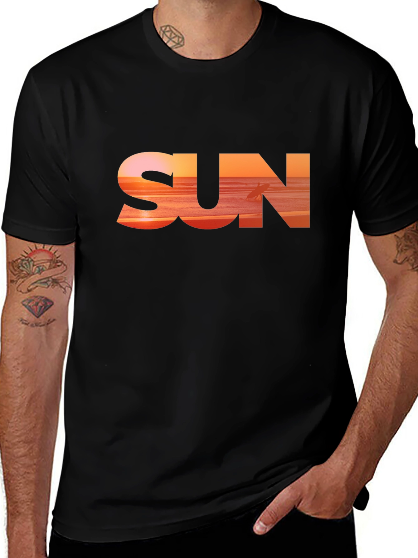 Sunset Graphic Tee - Beach Vibes