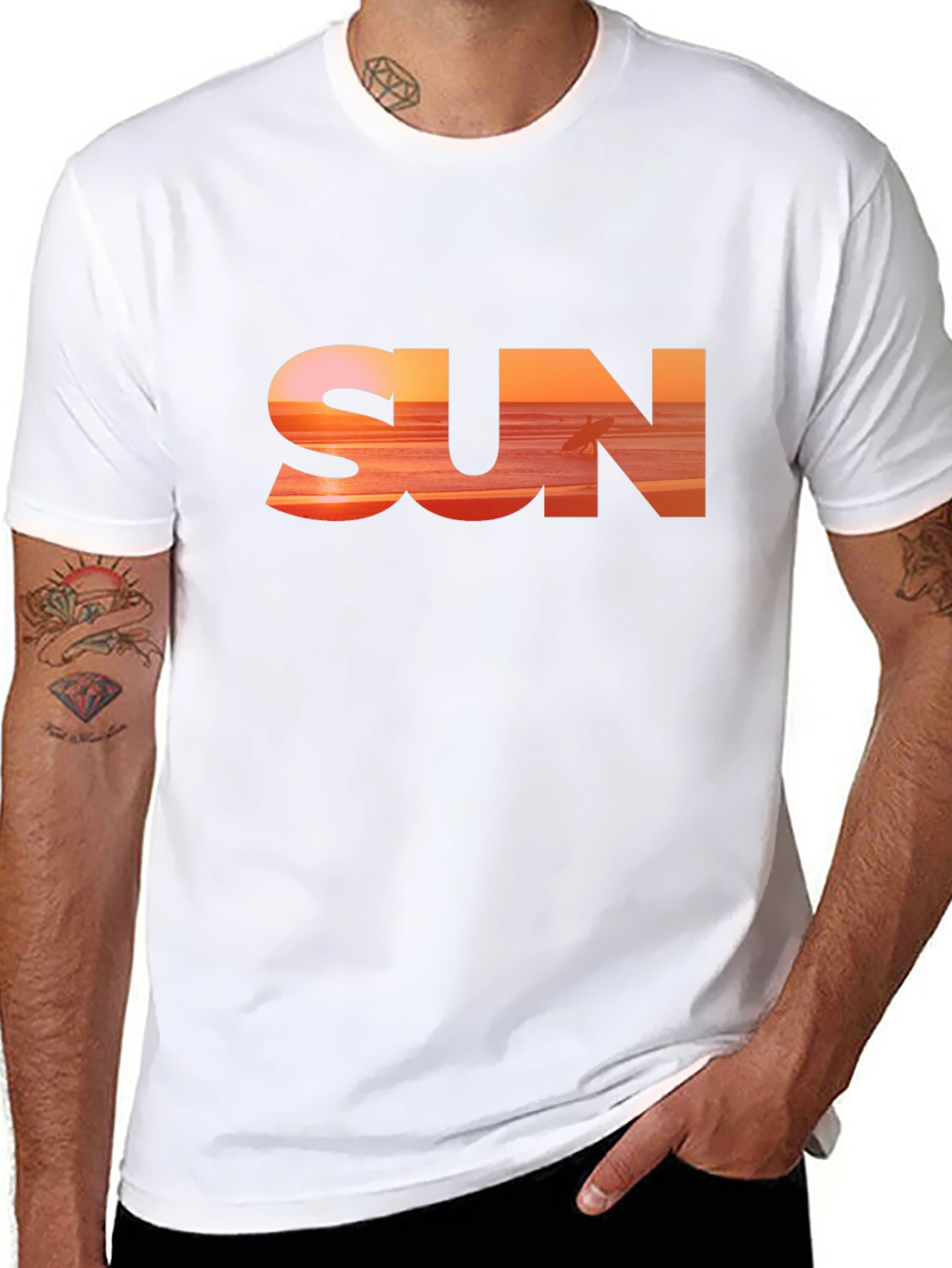 Sunset Graphic Tee - Beach Vibes