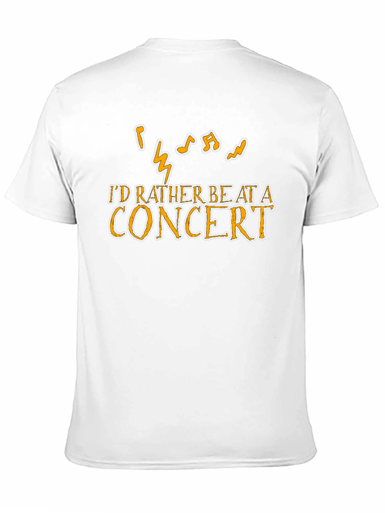 Concert Lover Graphic Tee - Music Notes T-Shirt