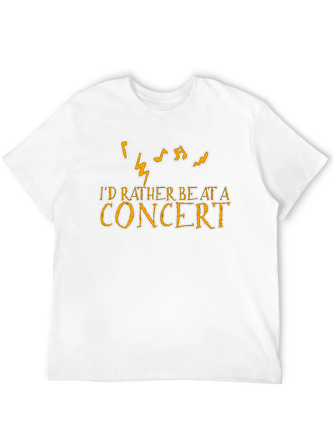 Concert Lover Graphic Tee - Music Notes T-Shirt