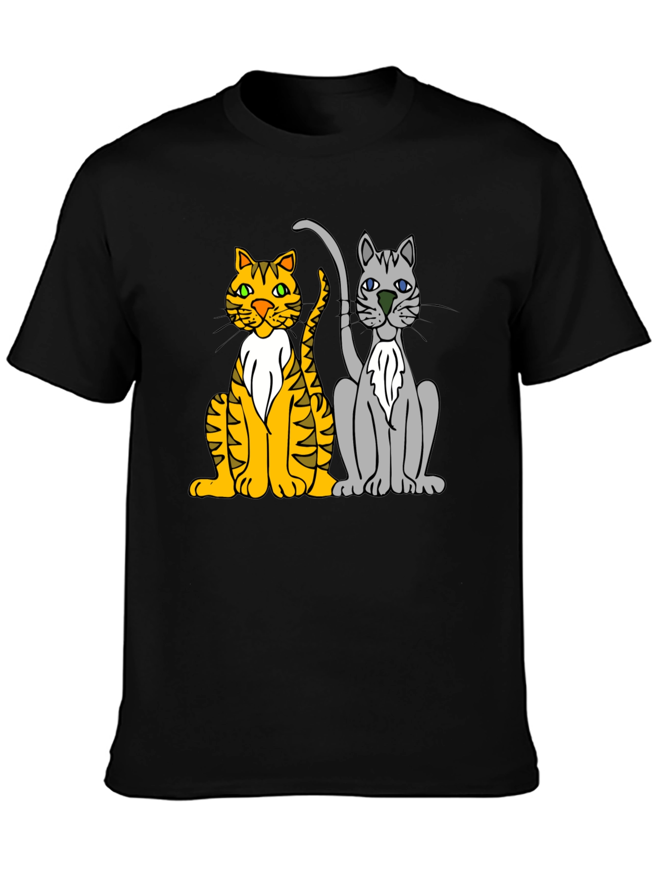 Cats Graphic T-Shirt Casual Wear