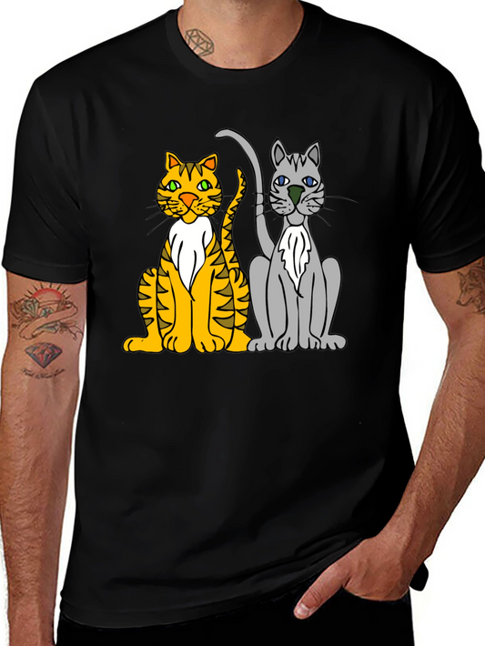 Cats Graphic T-Shirt Casual Wear