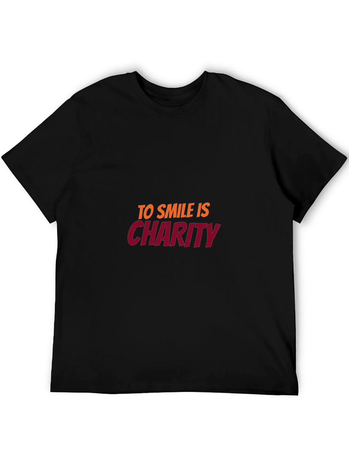 Smile is Charity Black T-Shirt
