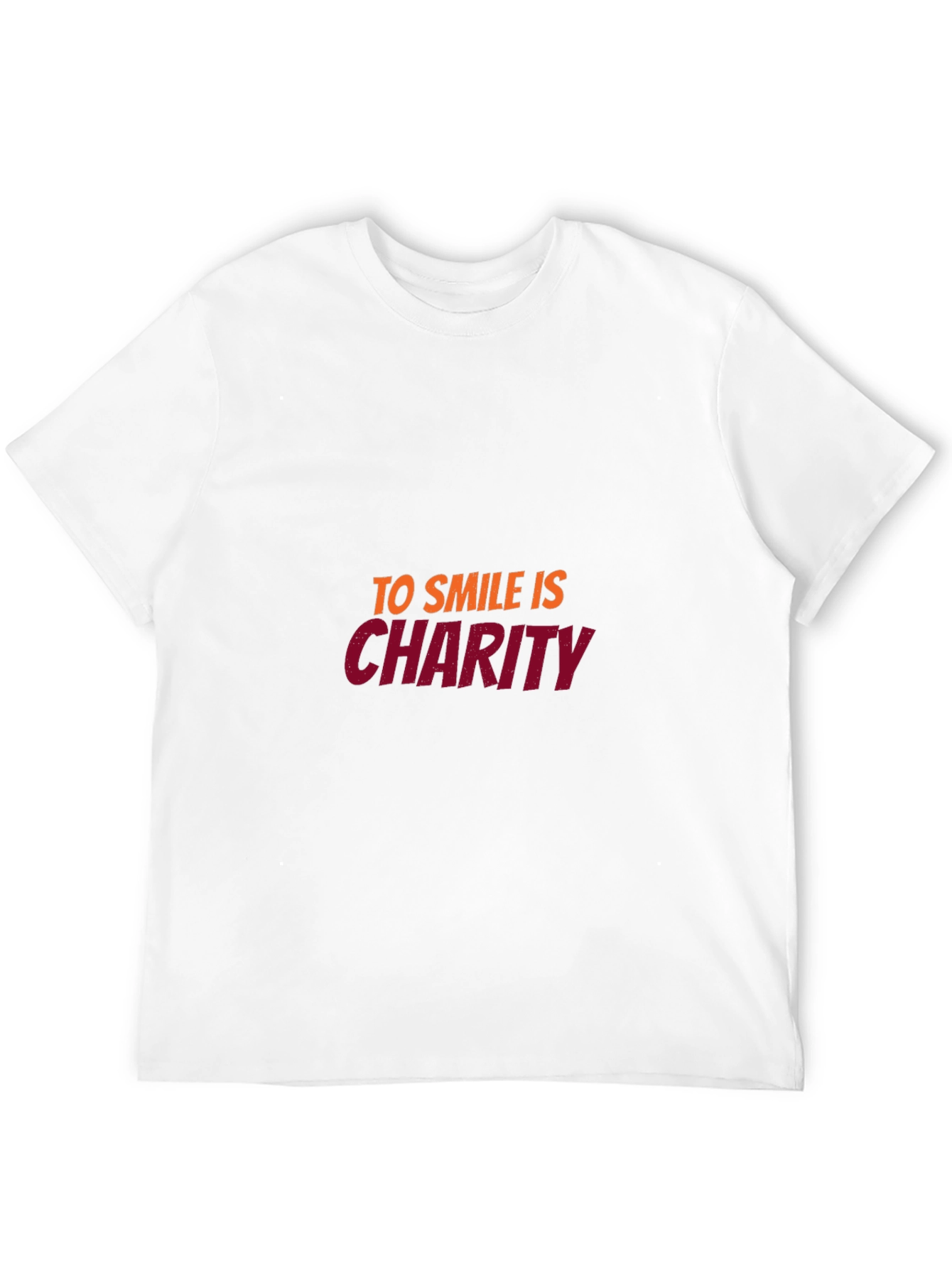 Smile is Charity Black T-Shirt