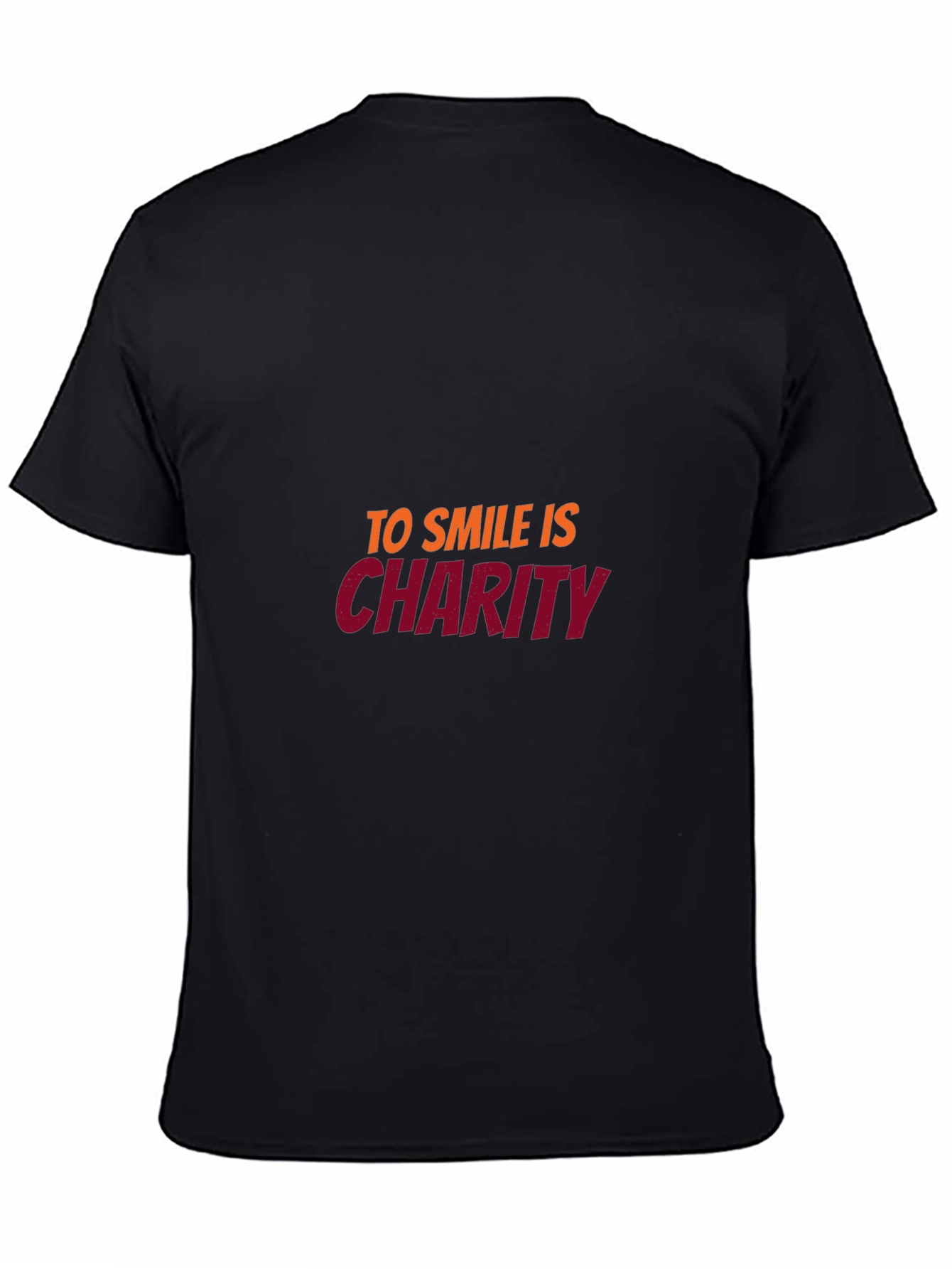 Smile is Charity Black T-Shirt
