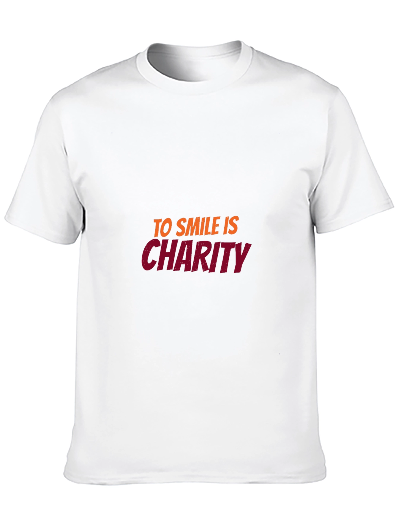 Smile is Charity Black T-Shirt