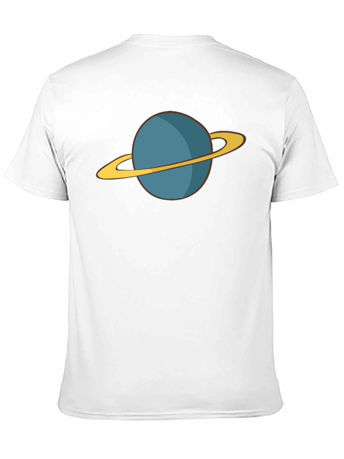 Planet Saturn Graphic Tee - Black