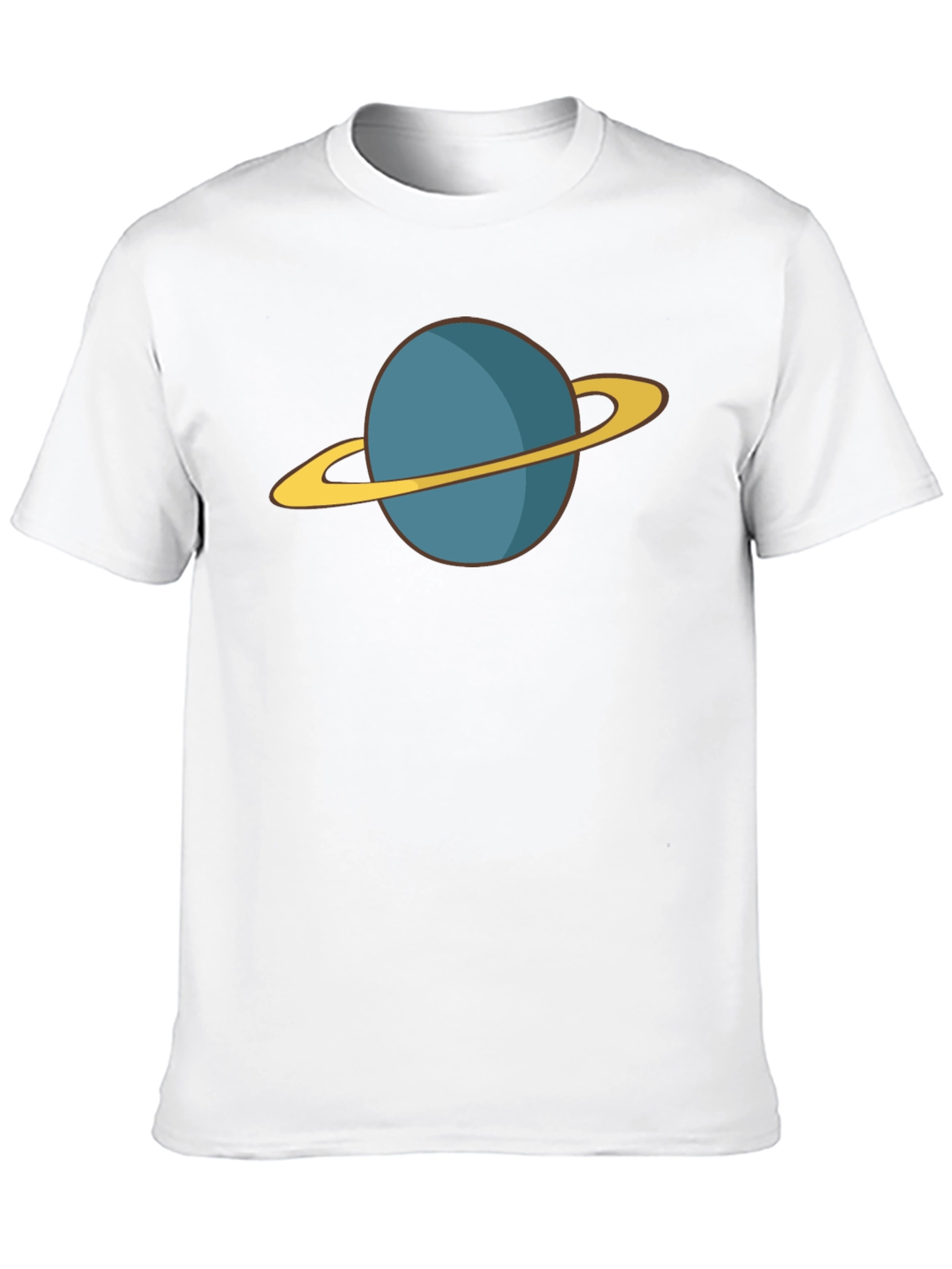 Planet Saturn Graphic Tee - Black