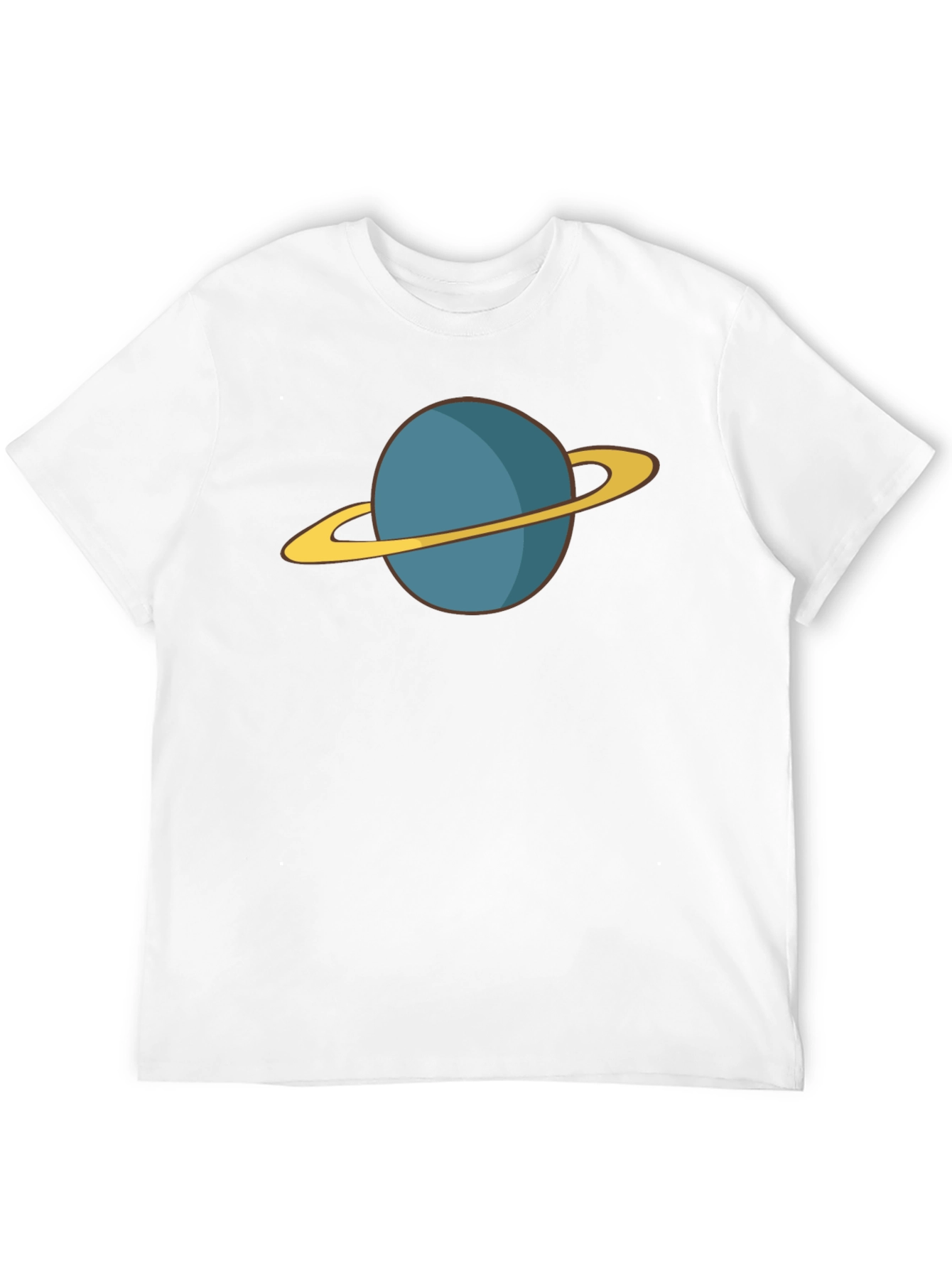 Planet Saturn Graphic Tee - Black