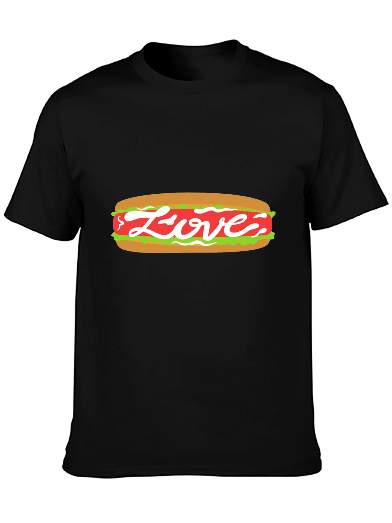 Love Hot Dog Graphic Tee - Unisex Casual Shirt