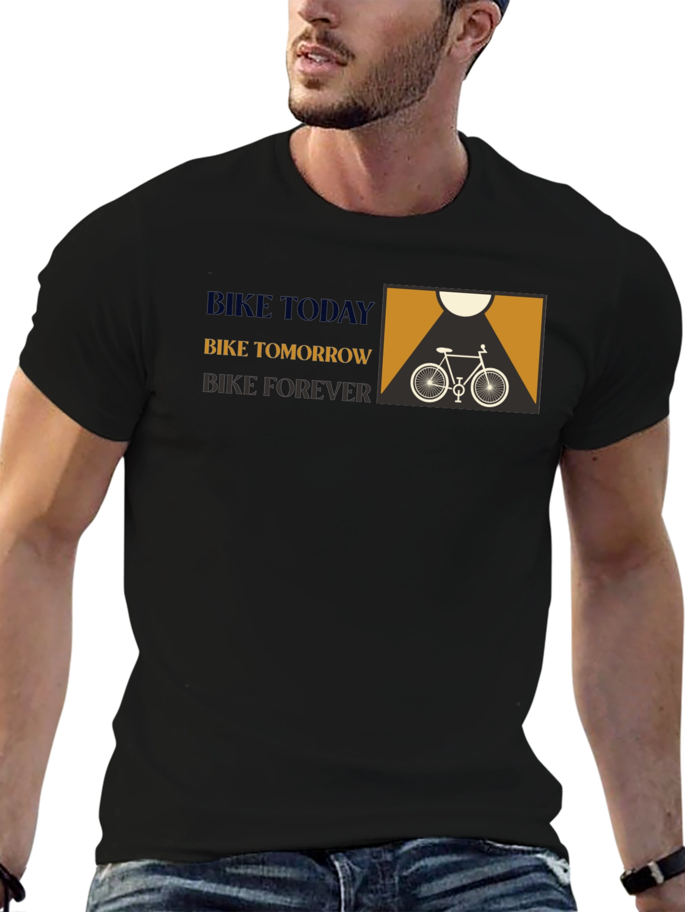 Bike Today Tomorrow Forever Graphic Tee