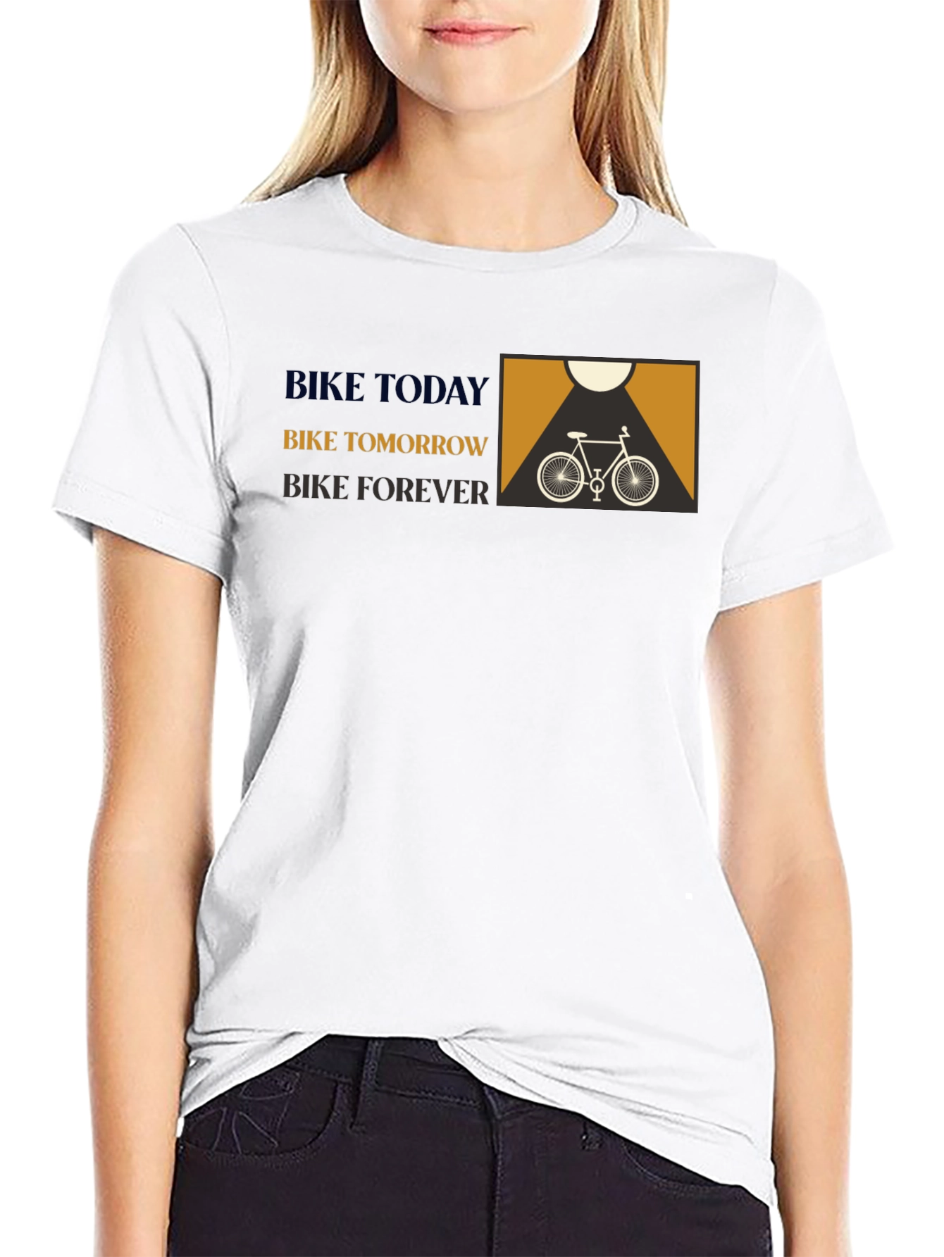 Bike Today Tomorrow Forever Graphic Tee