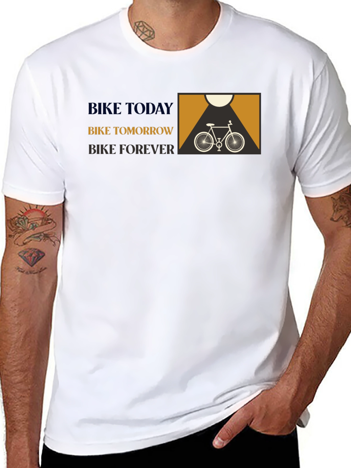 Bike Today Tomorrow Forever Graphic Tee