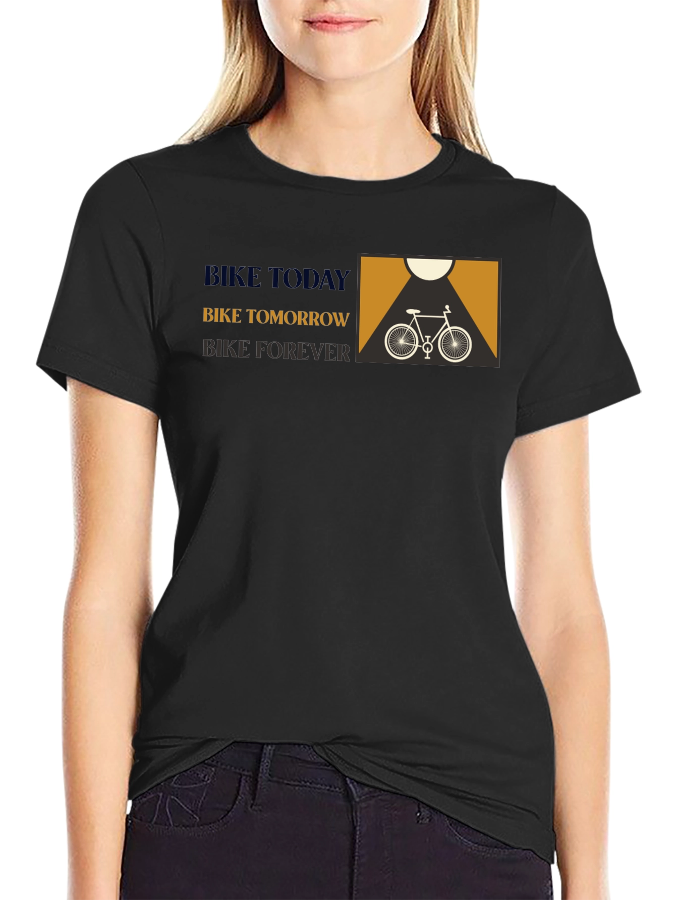 Bike Today Tomorrow Forever Graphic Tee
