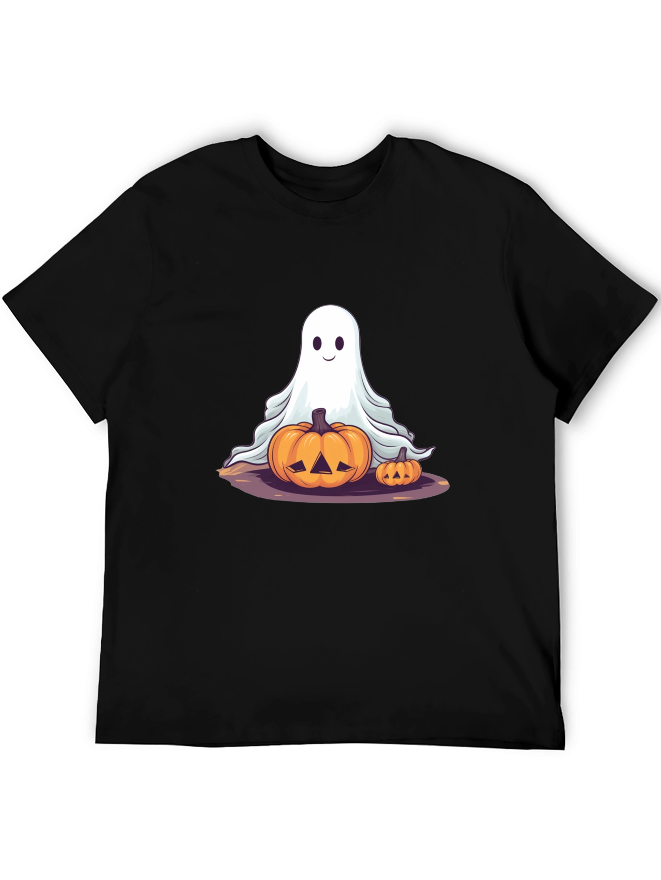 Halloween Ghost & Pumpkin T-Shirt
