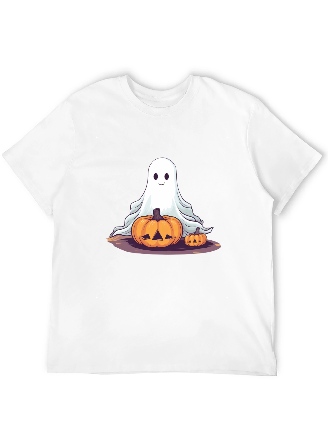Halloween Ghost & Pumpkin T-Shirt