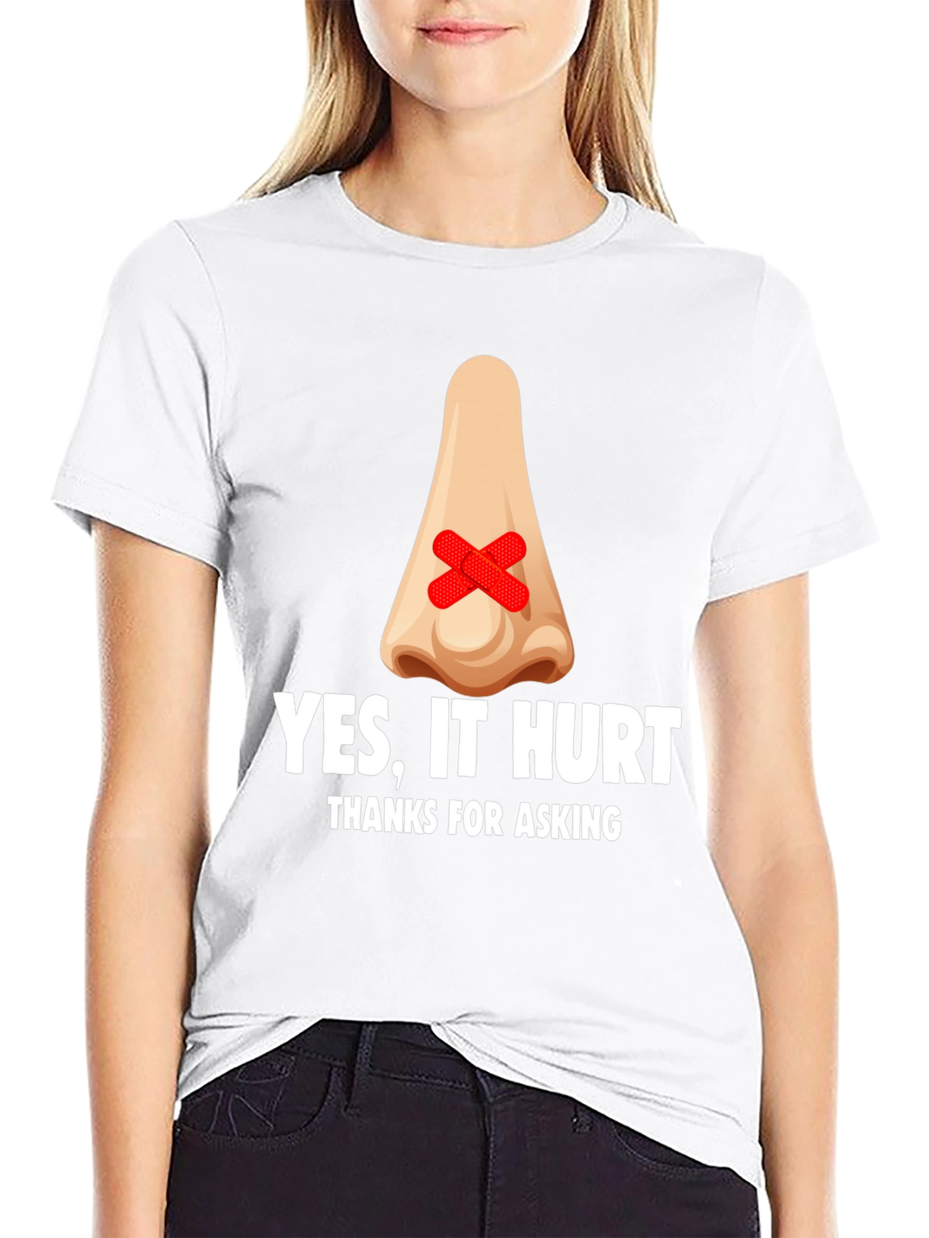 Humorous Yes It Hurt Graphic T-Shirt