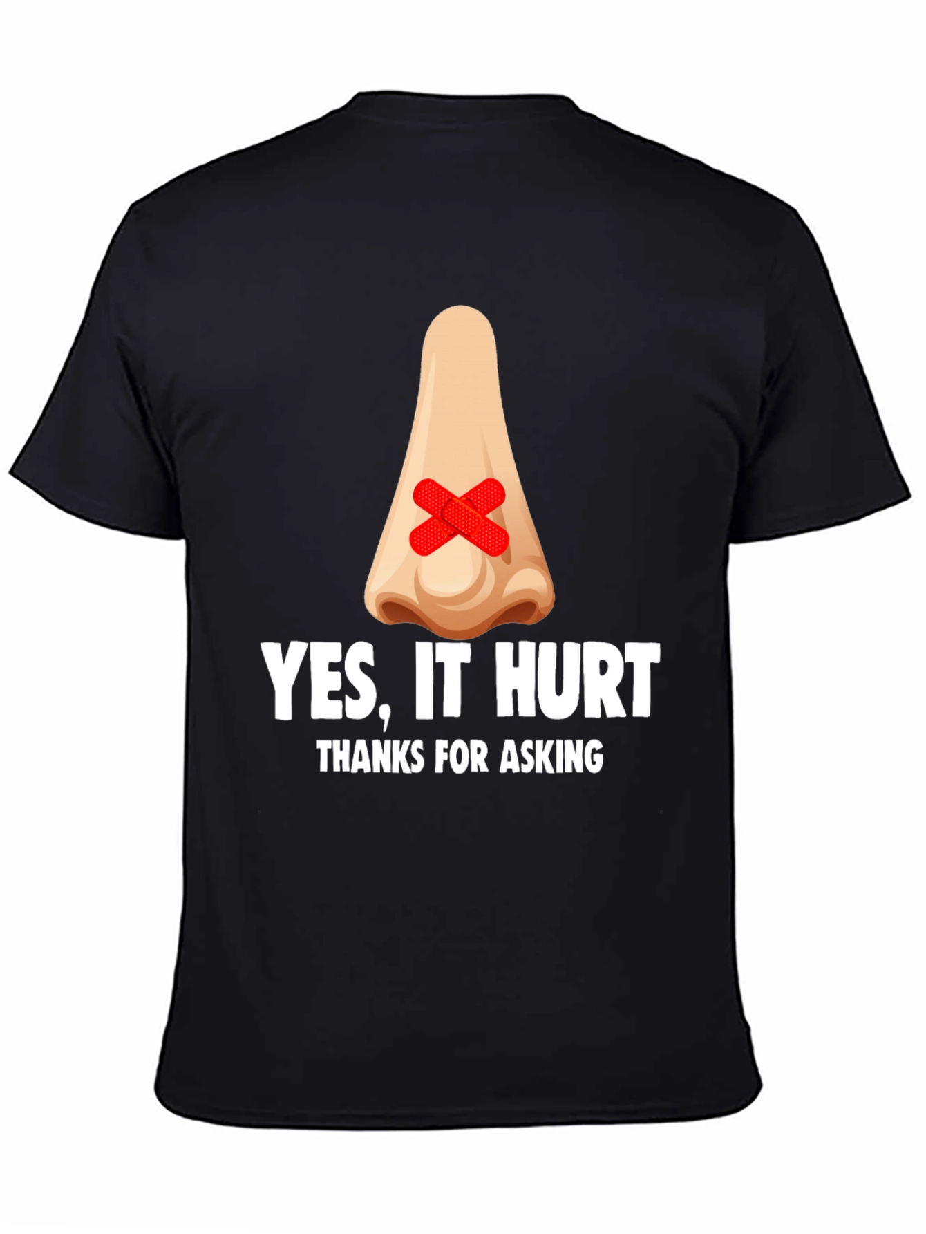 Humorous Yes It Hurt Graphic T-Shirt