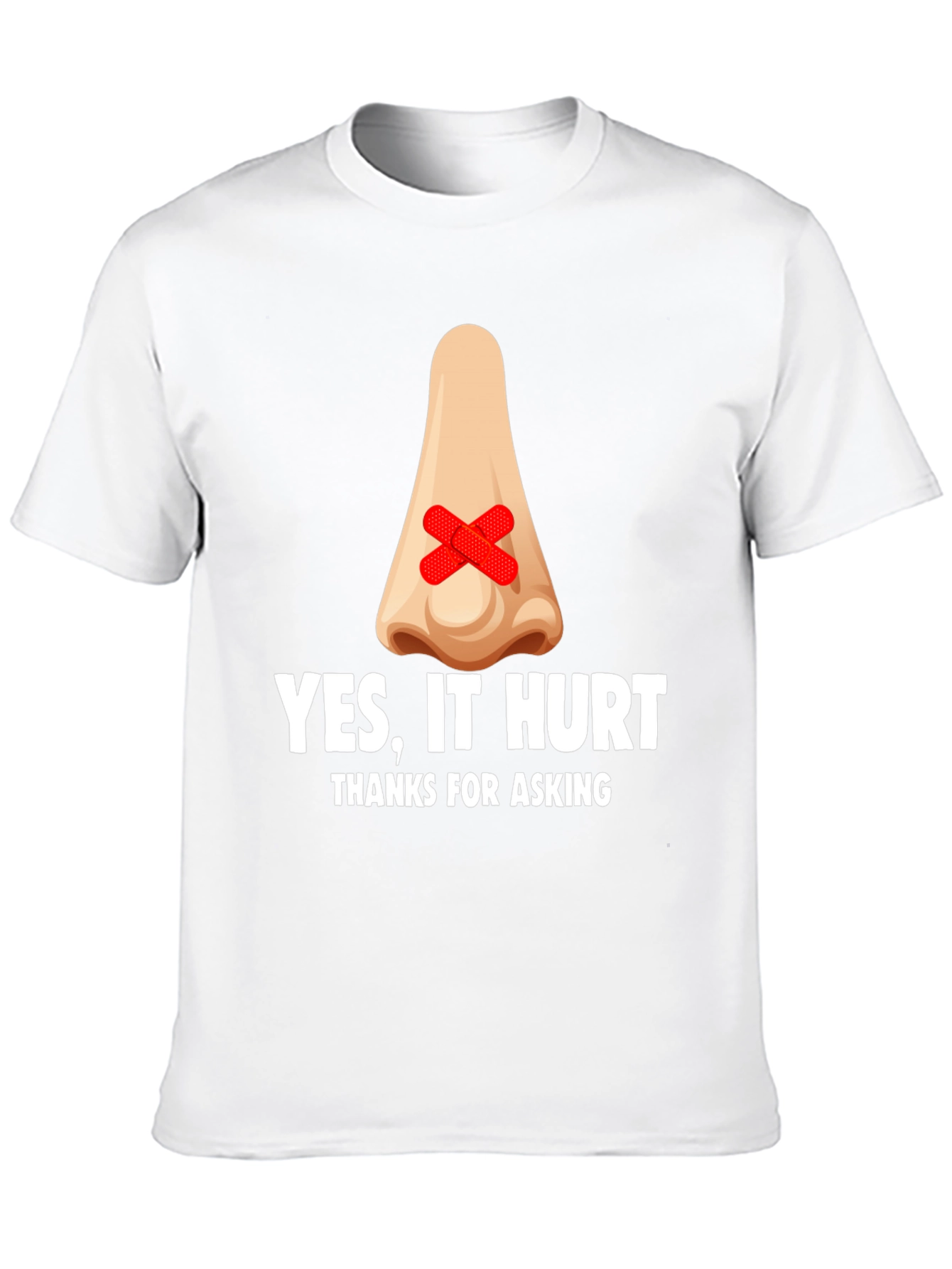 Humorous Yes It Hurt Graphic T-Shirt