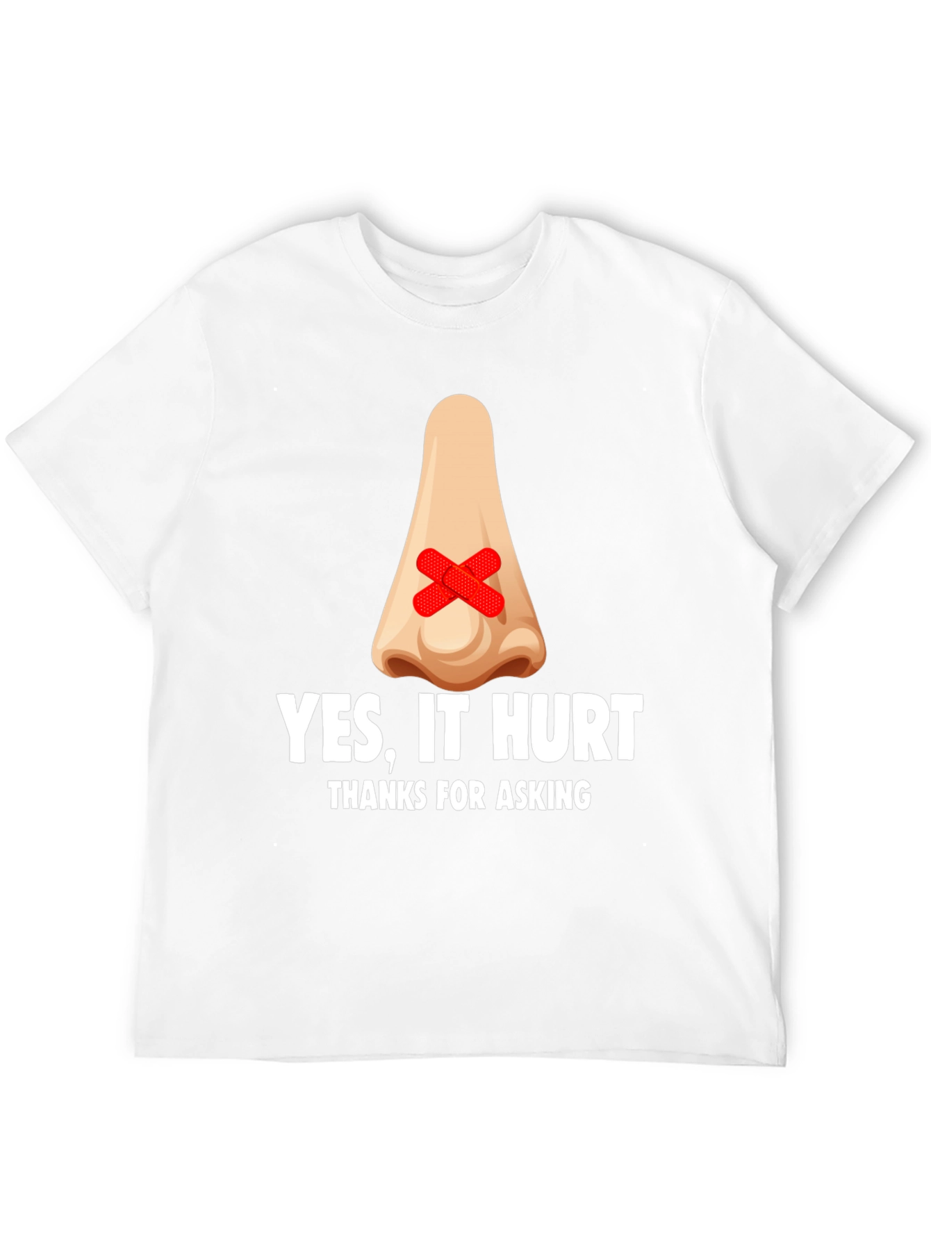 Humorous Yes It Hurt Graphic T-Shirt